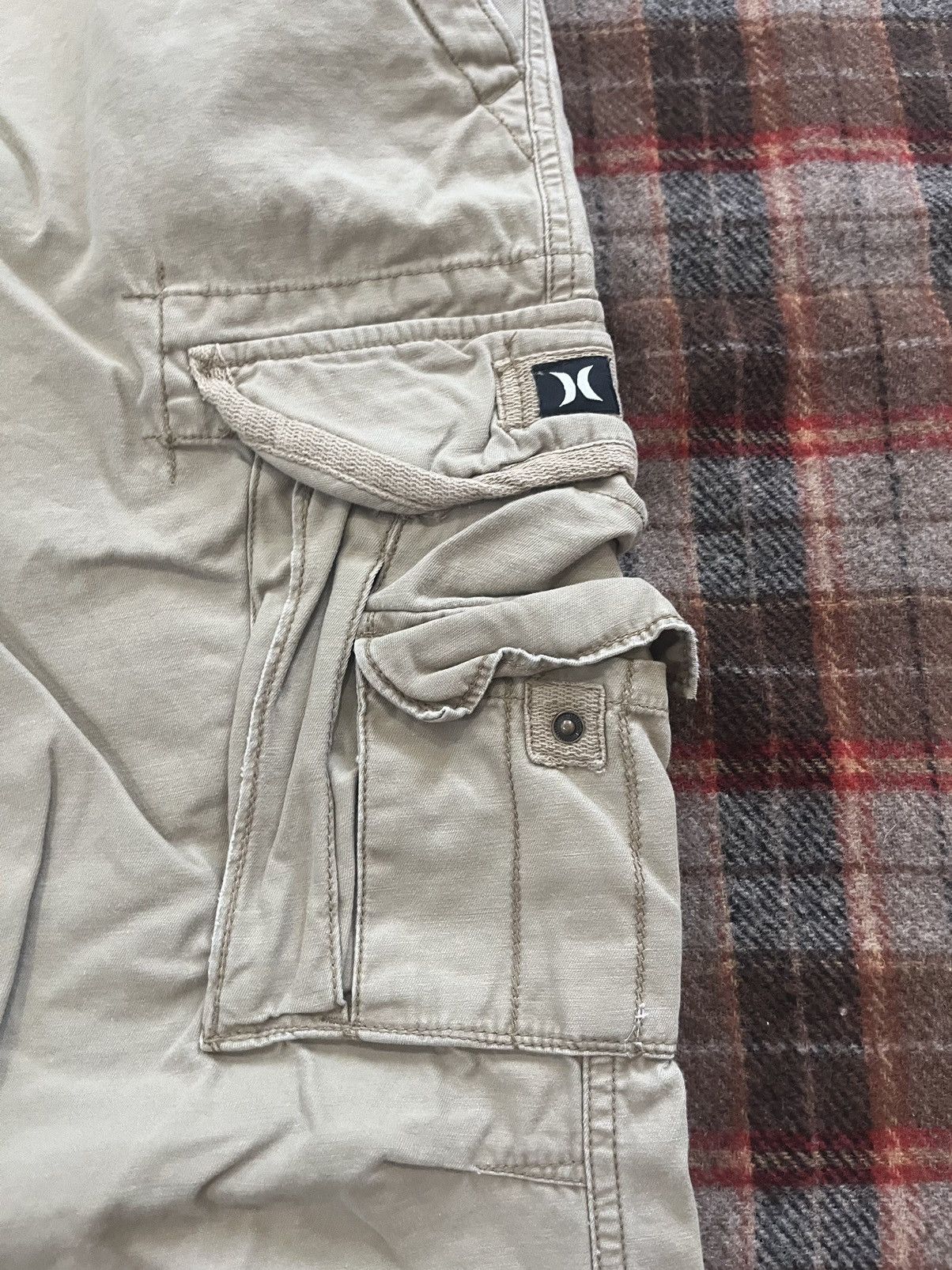 Hurley × Oakley × Vintage Vintage 90’s Hurley Cotton extra Cargo pants , trousers Size US 37 - 3 Thumbnail