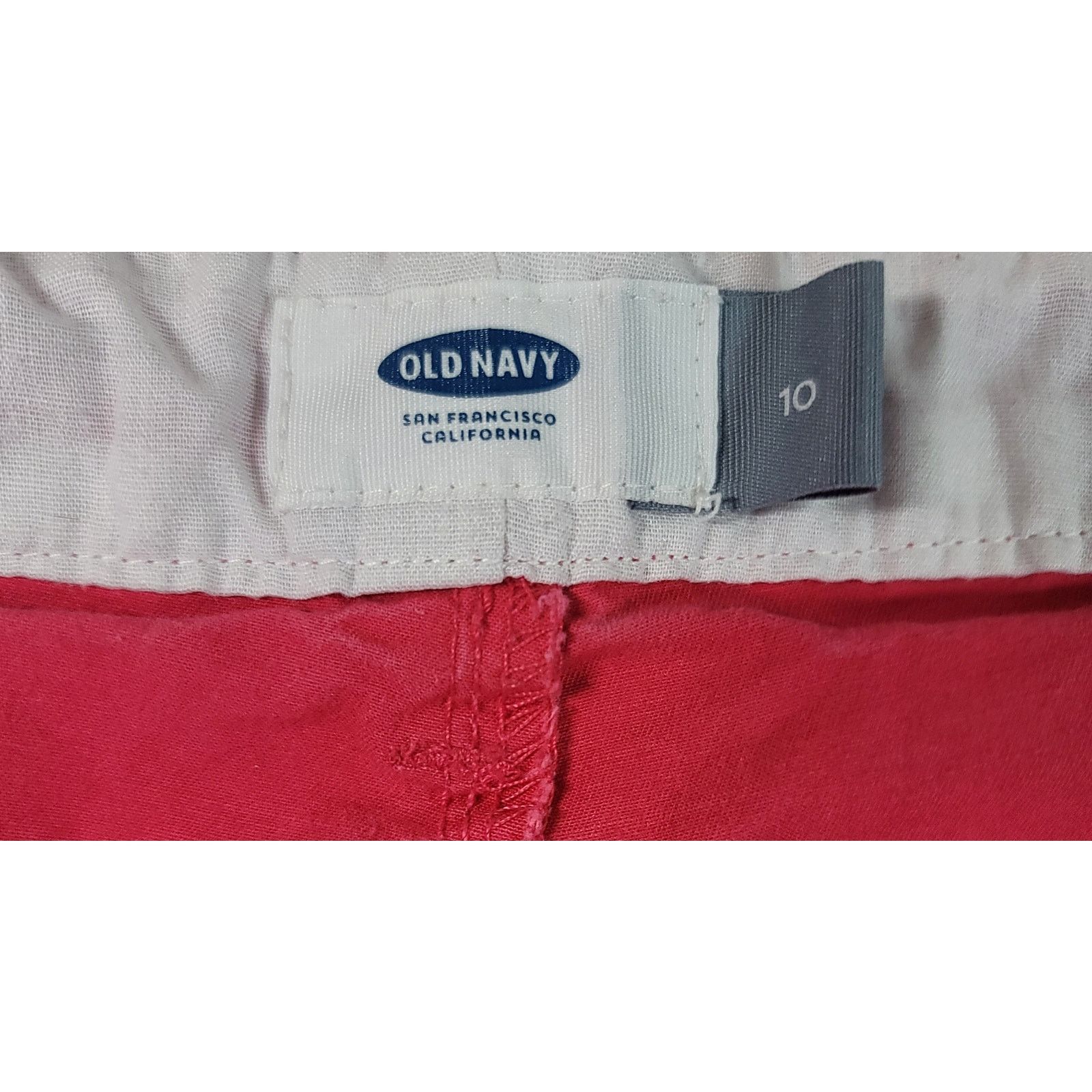 Old Navy Old Navy Pink Flat Front Chino Shorts 10 Lightweight Size 32" / US 10 / IT 46 - 3 Thumbnail