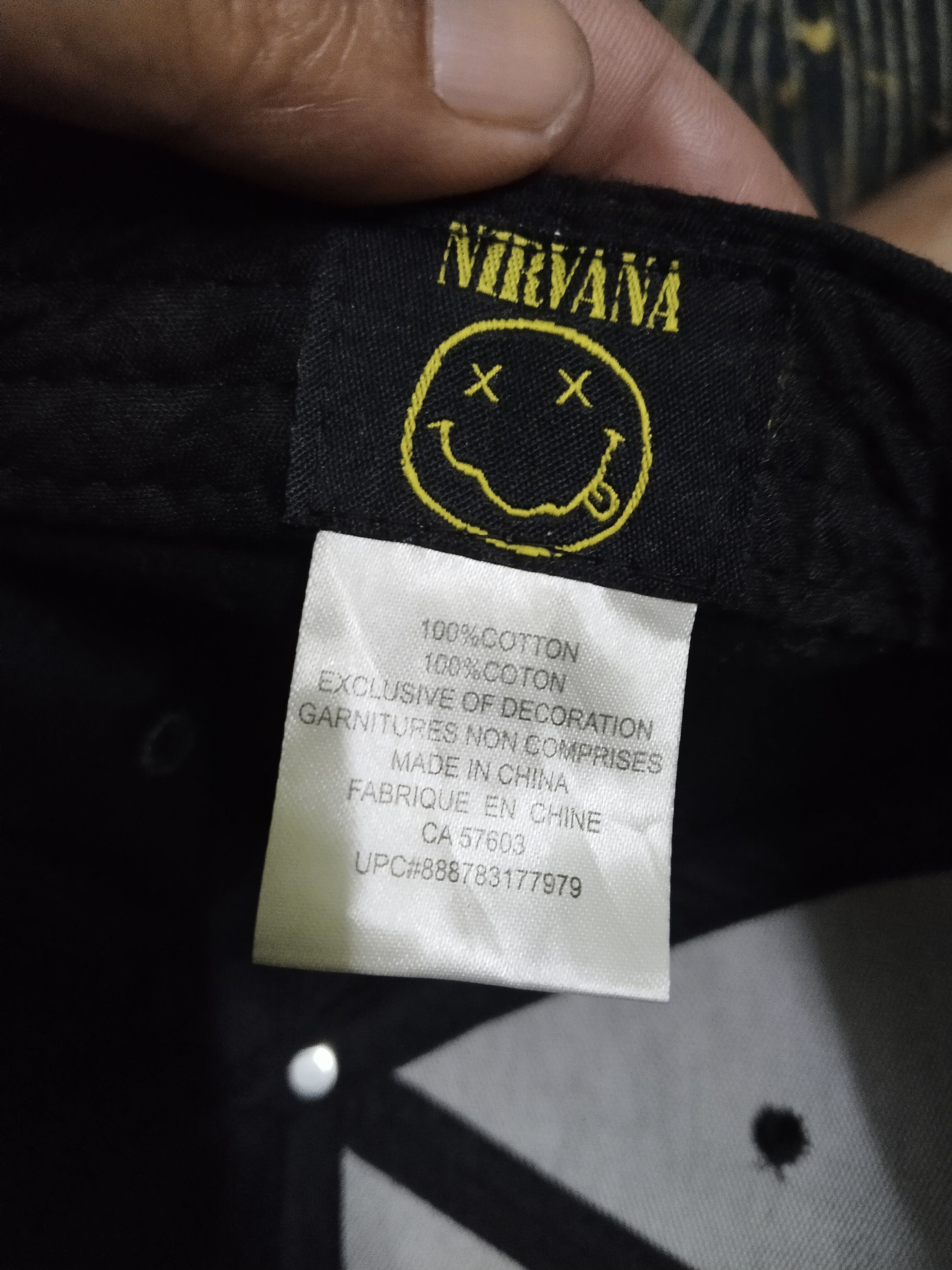 Band Tees BIG EMBROIDERY NIRVANA CAP ADJUSTABLE SNAPBACK Size ONE SIZE - 7 Thumbnail