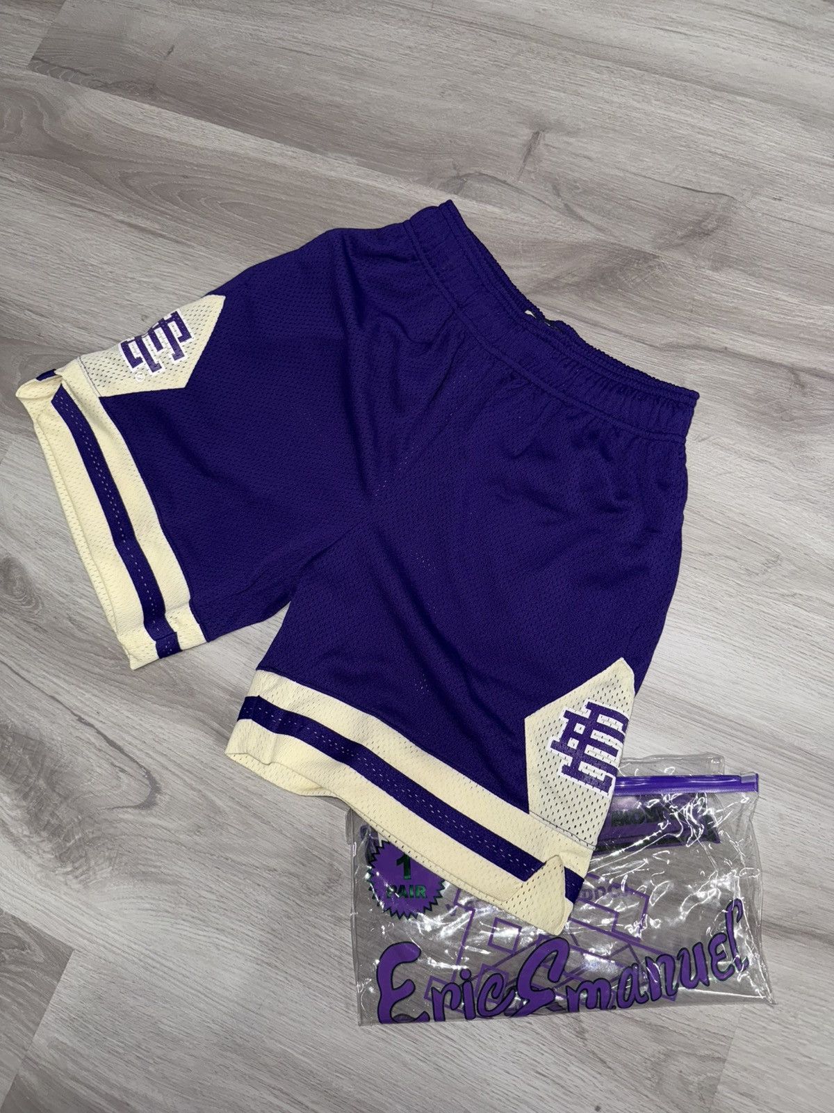 Eric Emanuel Eric Emanuel EE Basic Mesh Shorts – Purple (S) Size US 29 - 1 Thumbnail