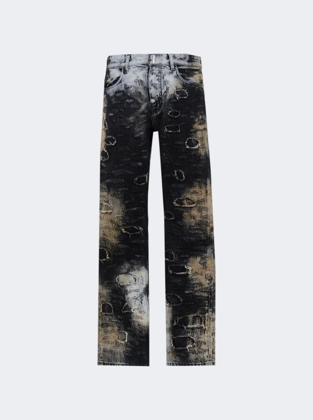 Givenchy o1mle0426 Straight Fit 5 Pocket Jeans in Multicolor Size US 33 - 2 Thumbnail