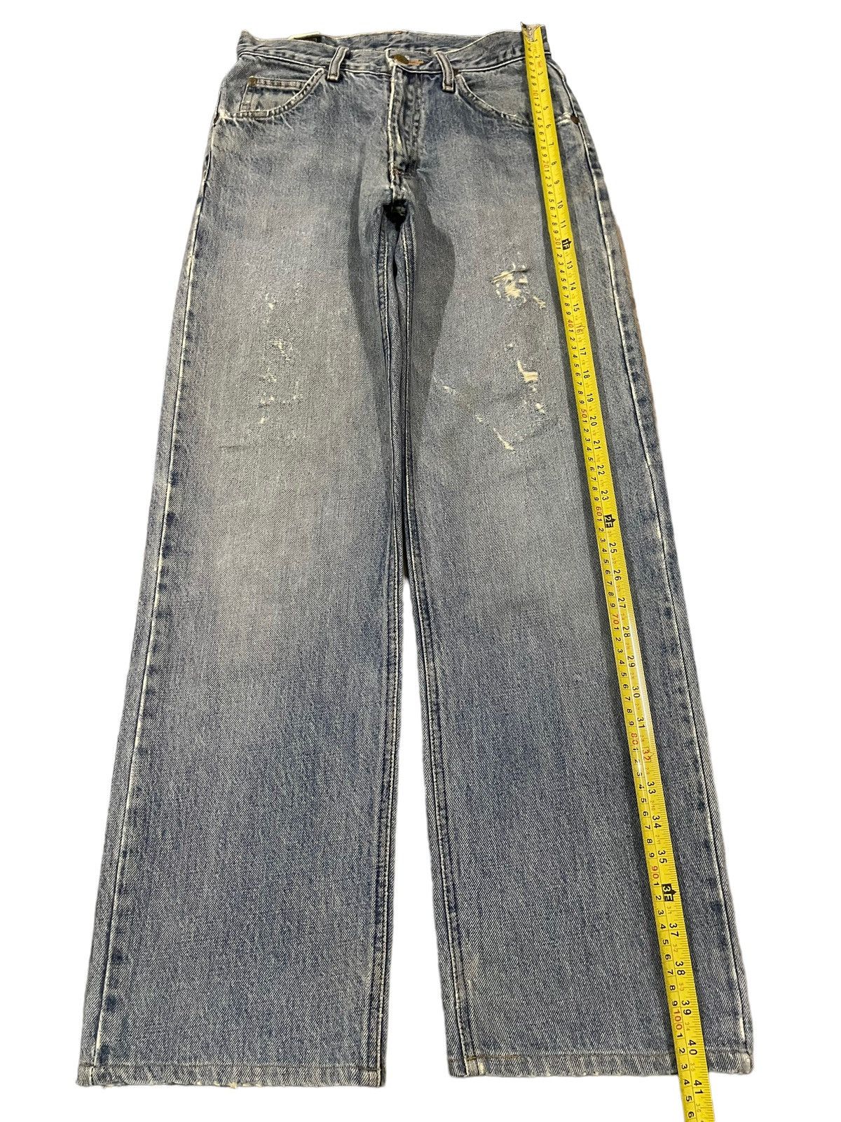 Lee Vintage 90s Lee Riders Blue Wash Distress Baggy Jeans Size US 27 - 11 Thumbnail