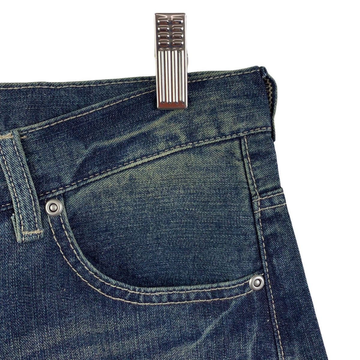 Designer × Japanese Brand AND IT Half double waist blue jeans Size 32" / US 10 / IT 46 - 8 Thumbnail