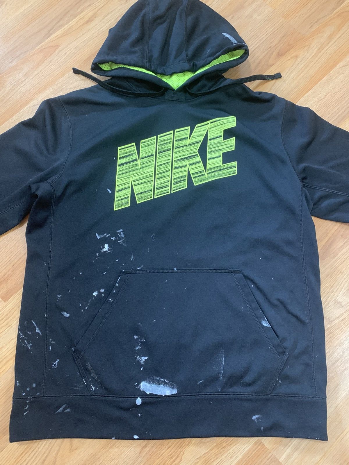 Nike Sz L - Nike Therma-Fit Hoodie Sweatshirt Paint Splatter 2014 Size US L / EU 52-54 / 3 - 5 Thumbnail