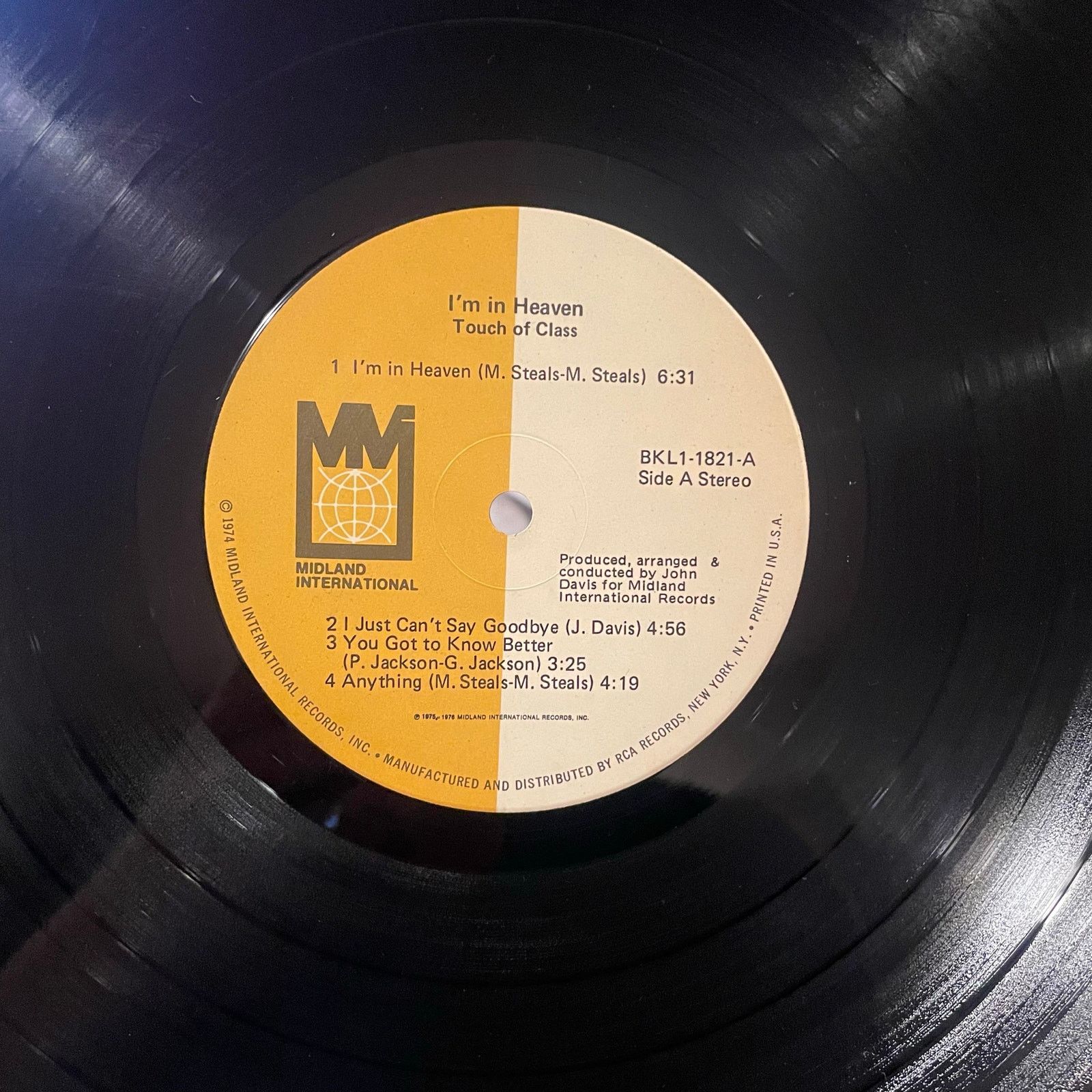 INTENTIONALLY BLANK Touch Of Class - I'm In Heaven LP vintage vinyl record soul Size ONE SIZE - 3 Thumbnail