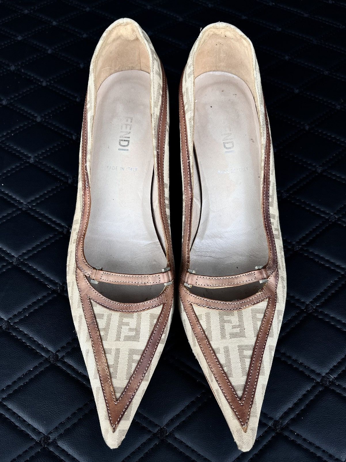 Fendi Fendi Zucca Monograms Flats Size US 7 / IT 37 - 1 Thumbnail