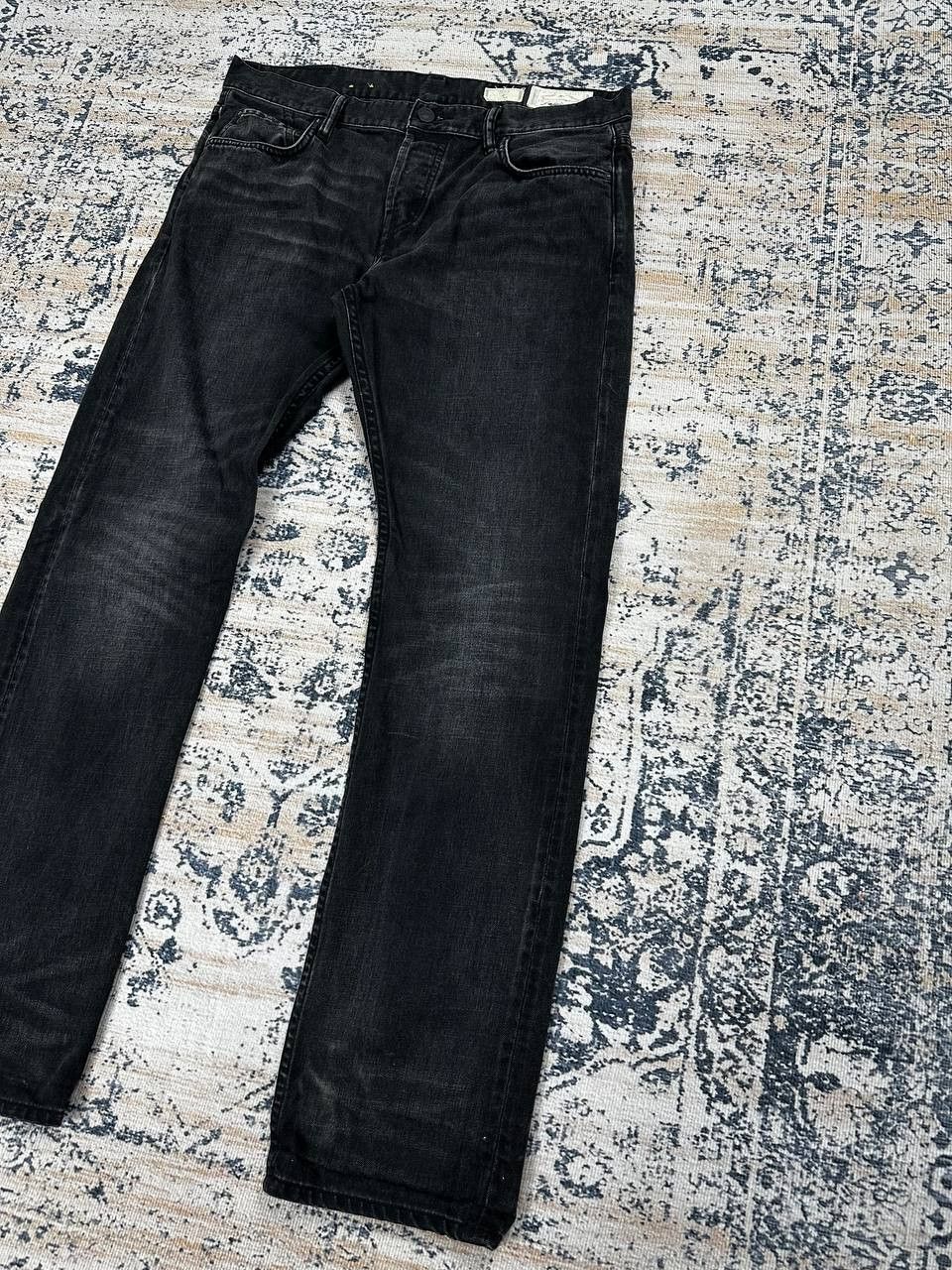 Allsaints Allsaints Dark Denim Iggy Fit Black Jeans Pants Faded Size US 34 / EU 50 - 4 Thumbnail