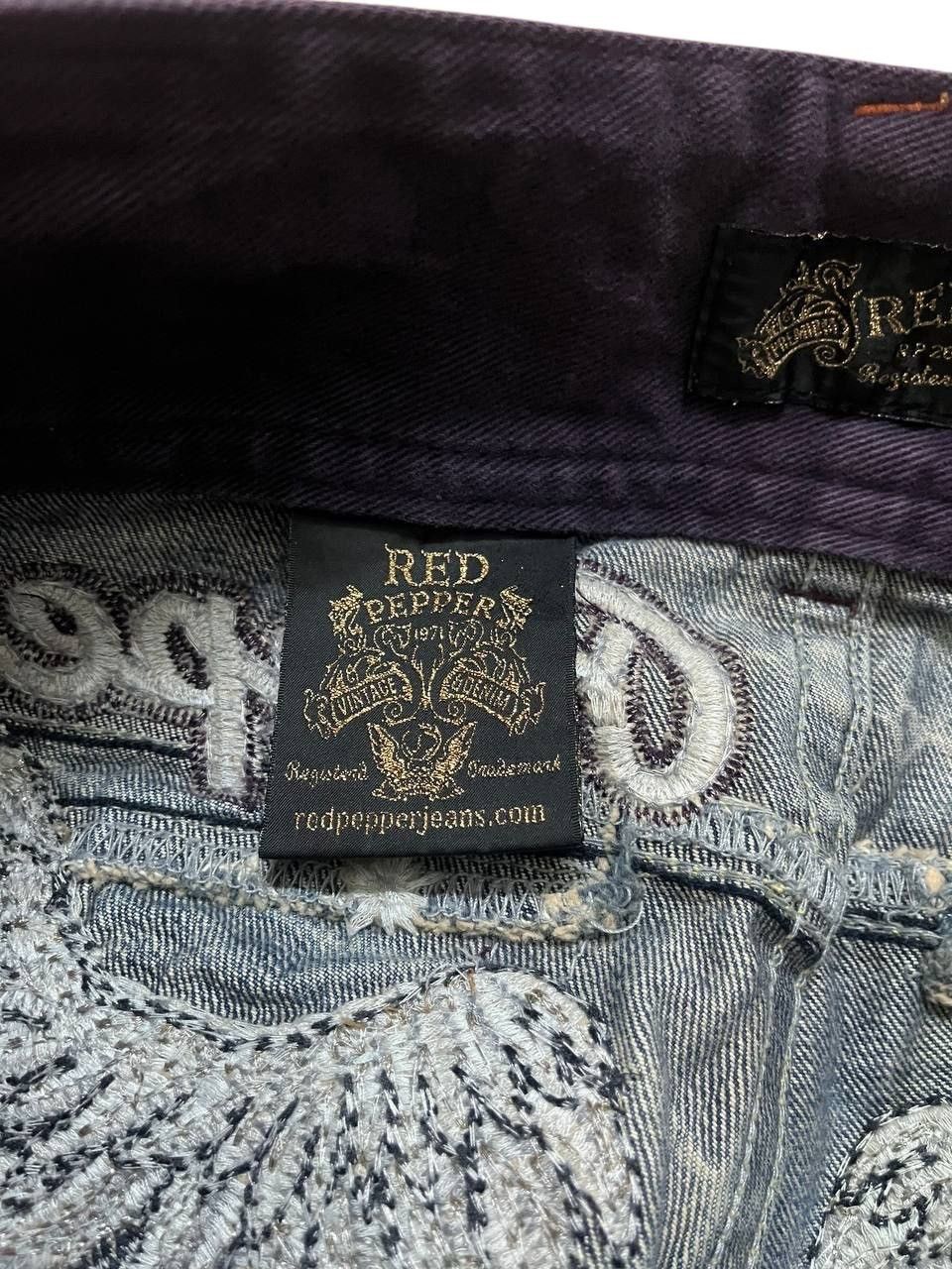 Japanese Brand Flared RedPepper Wings low rise distressed mud rusty bootcut Size US 29 - 12 Thumbnail