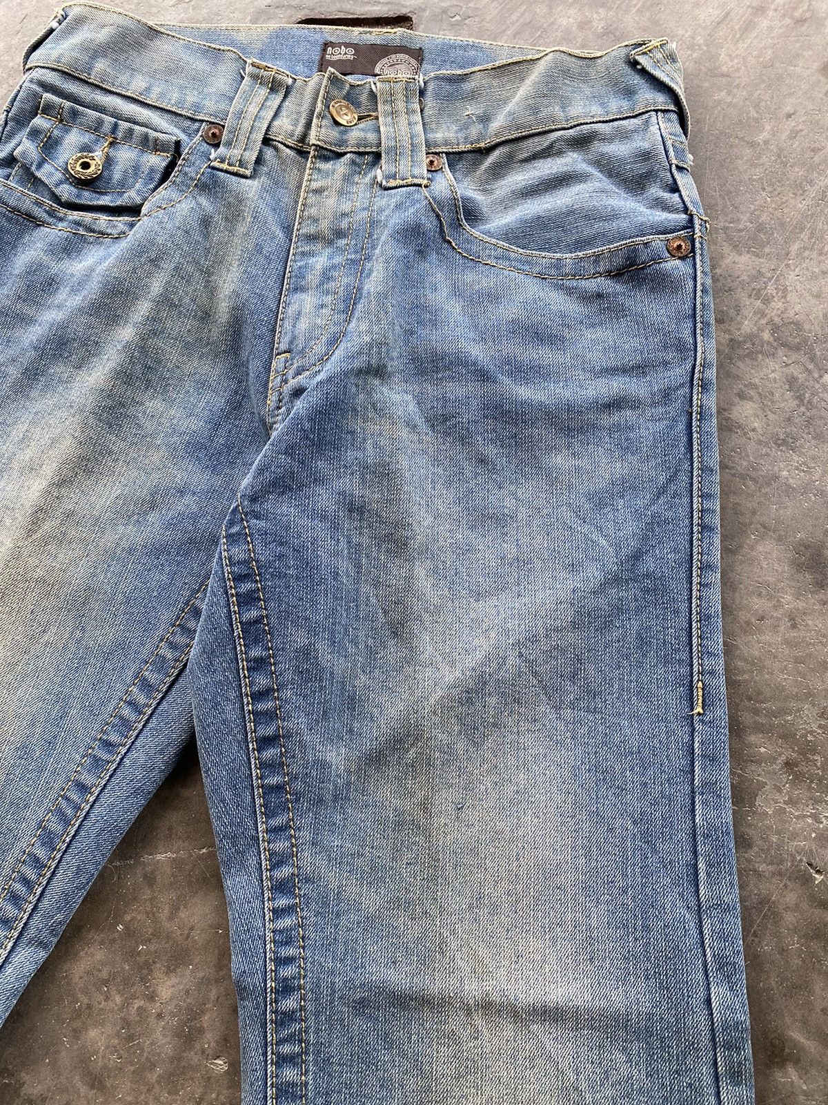 Hysteric Glamour × Japanese Brand Flare Jeans Japanese No boundaries Distressed 30x29 Size US 30 / EU 46 - 5 Thumbnail