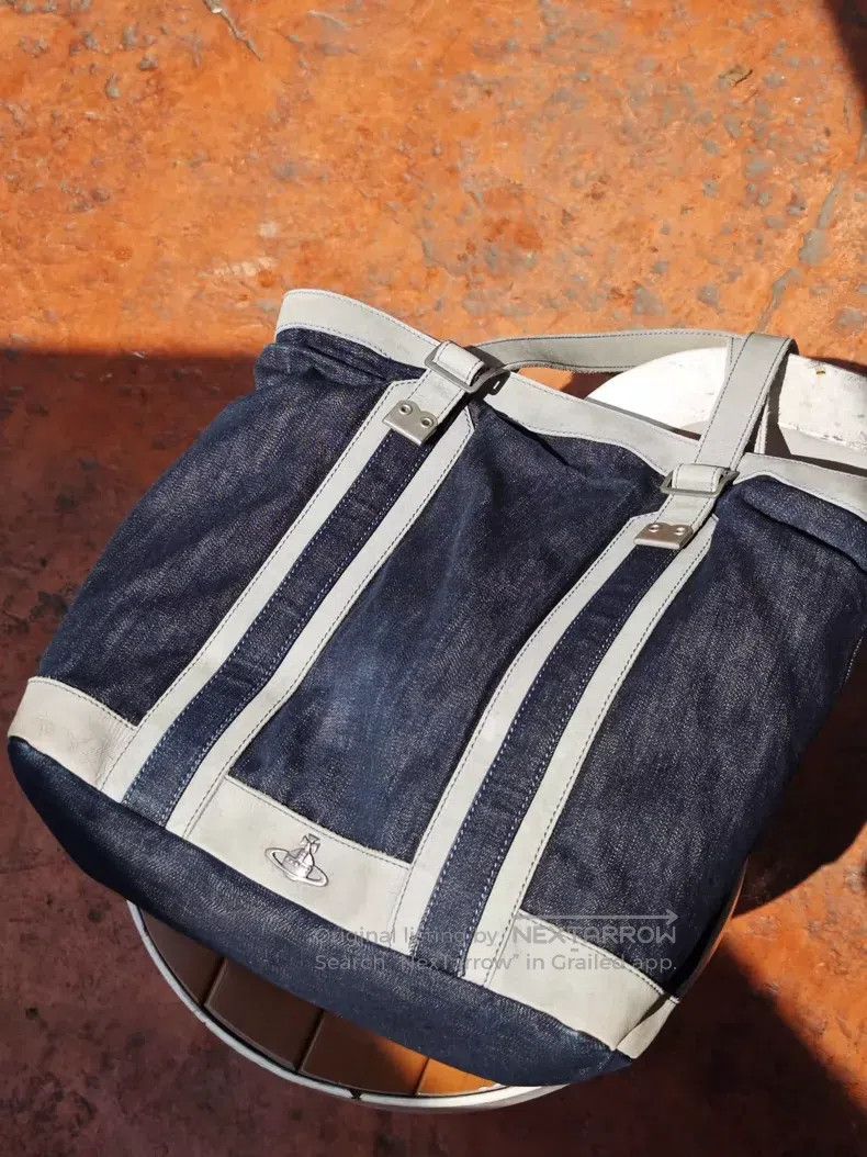 Vivienne Westwood Vivienne Westwood size os Denim color block tote bag Size ONE SIZE - 1 Thumbnail