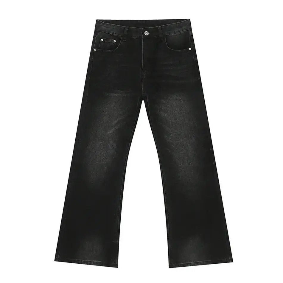 Japanese Brand Retro loose casual micro flared jeans Size US 32 / EU 48 - 4 Thumbnail