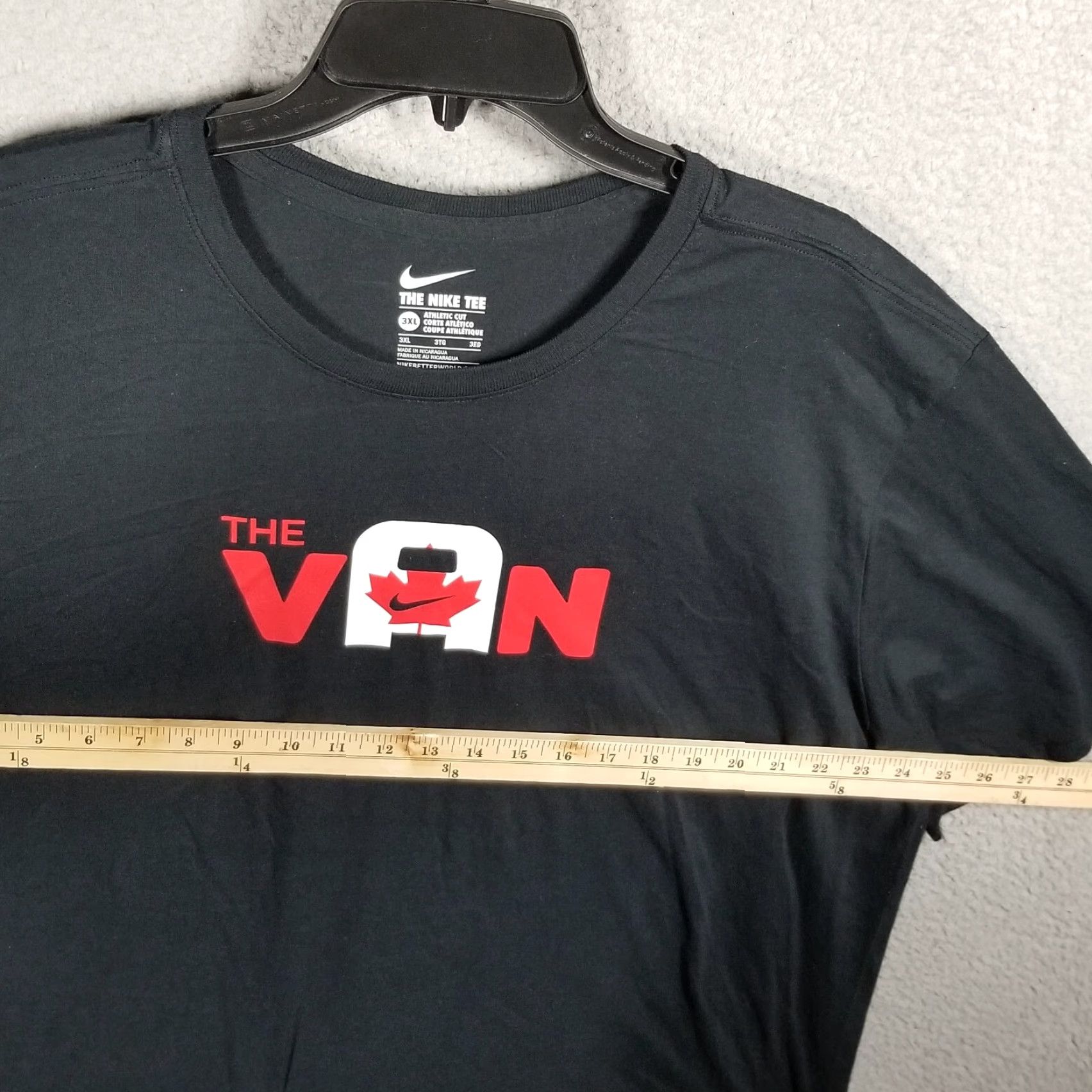 Nike VINTAGE Nike Men's T-Shirt Long Sleeve 3XL Black Cotton Sports Canada USA Limited Edition Size US XXL / EU 58 / 5 - 7 Thumbnail