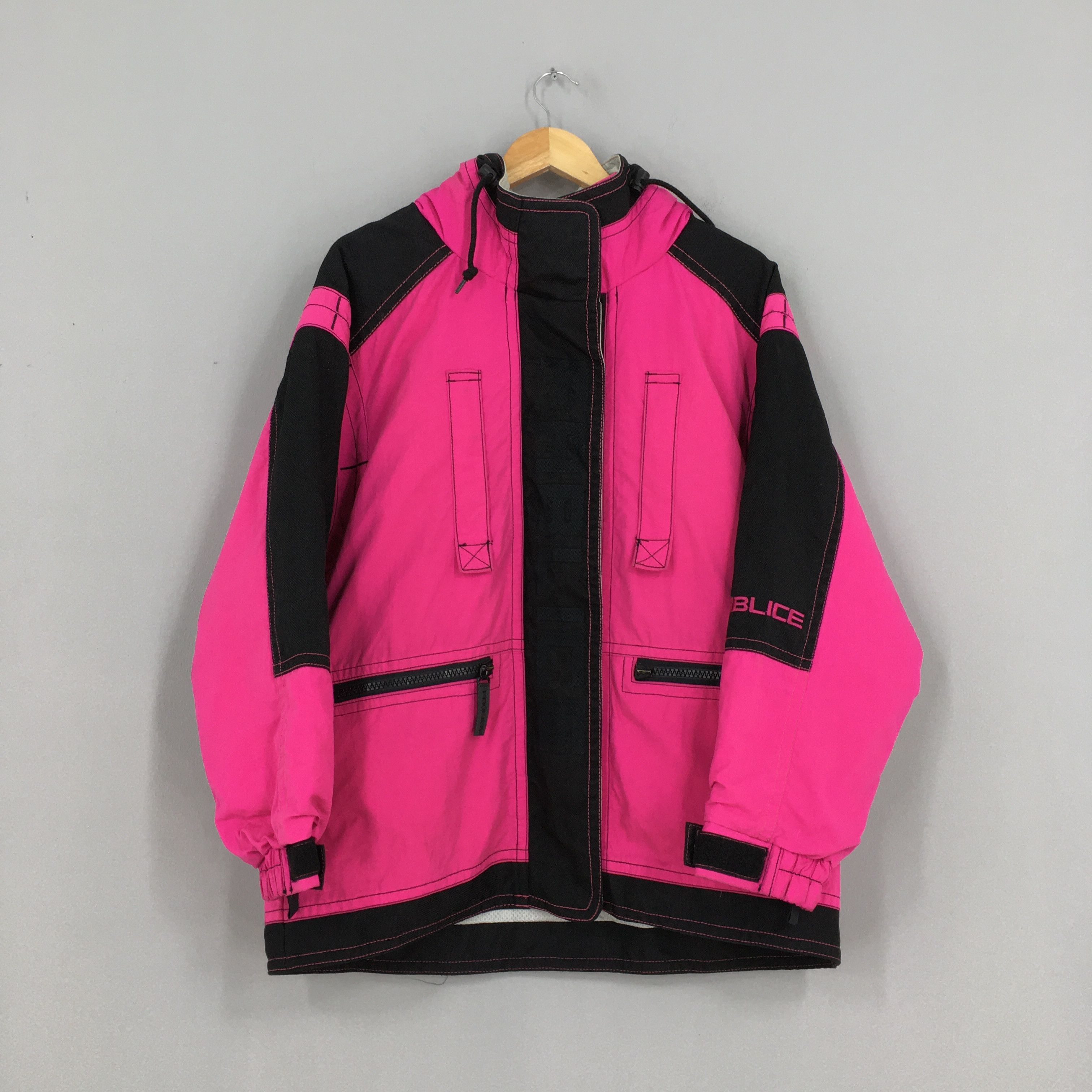 image of Vintage 90's Fablice Pink Ski Wear Bomber Jacket Large, Men's