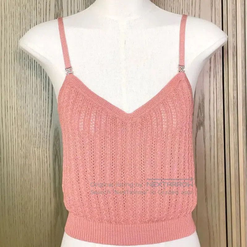 Chanel Chanel Pink Silk Summer Sleeveless Top . Size S / US 4 / IT 40 - 2 Thumbnail