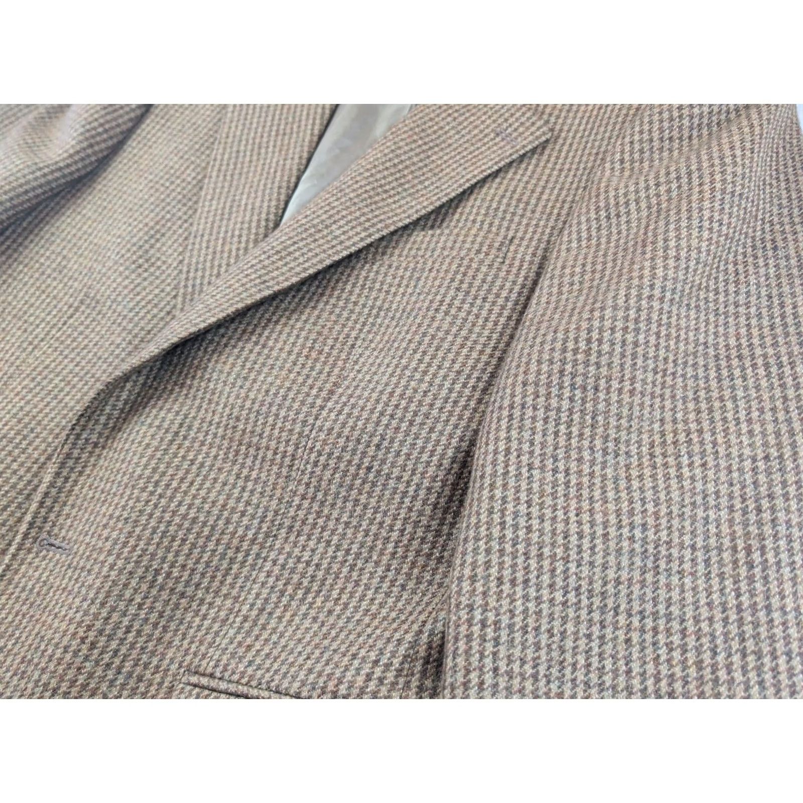 Polo Ralph Lauren Polo Ralph Lauren Blazer Mens 42 Regular Brown Tweed Herringbone Alpaca Wool University Club Overcoat Coat Size US XL / EU 56 / 4 - 4 Thumbnail