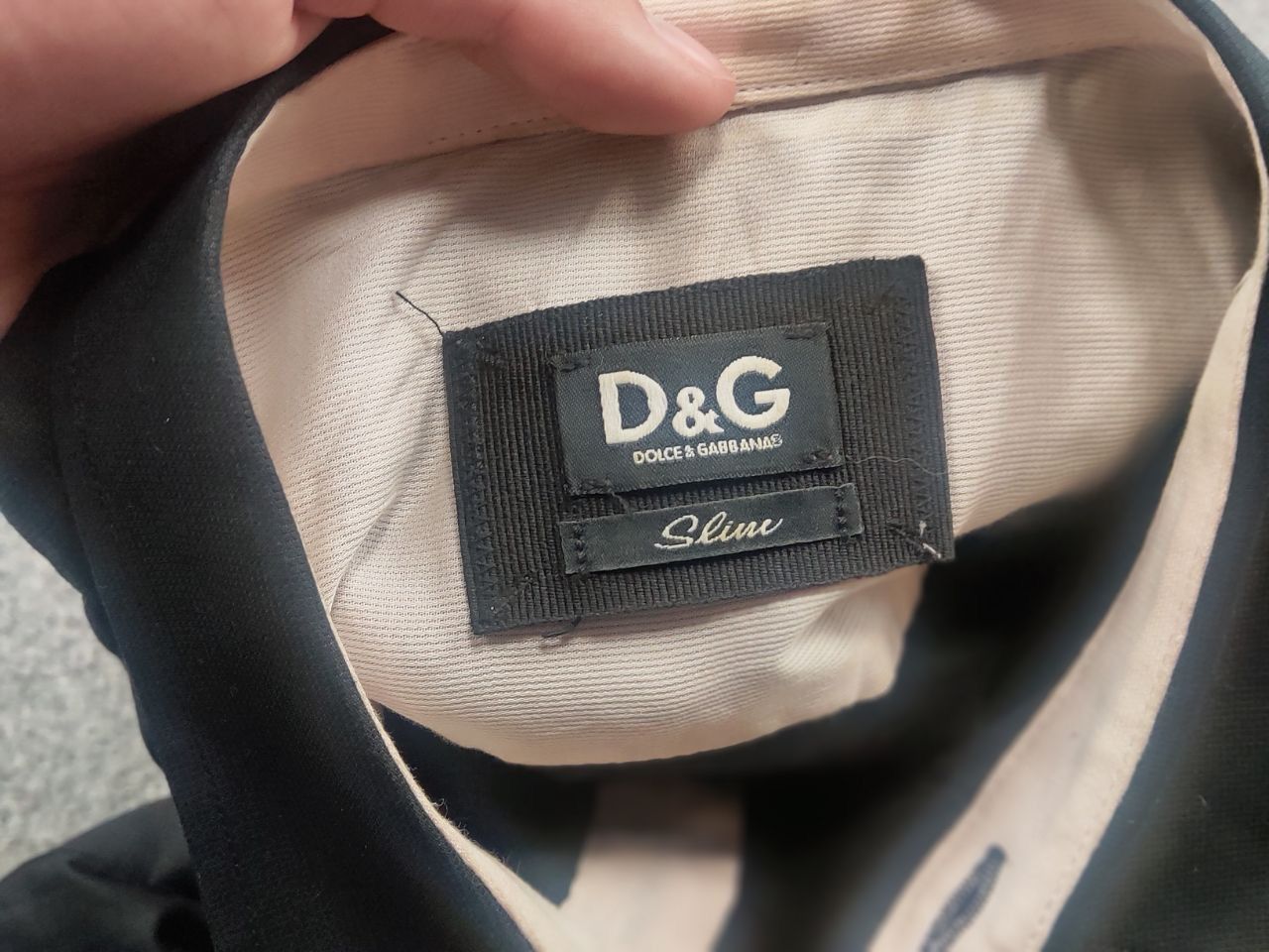 Dolce & Gabbana Dolce & Gabbana Vintage Black Slim long sleeves Shirt logo Size US M / EU 48-50 / 2 - 11 Thumbnail