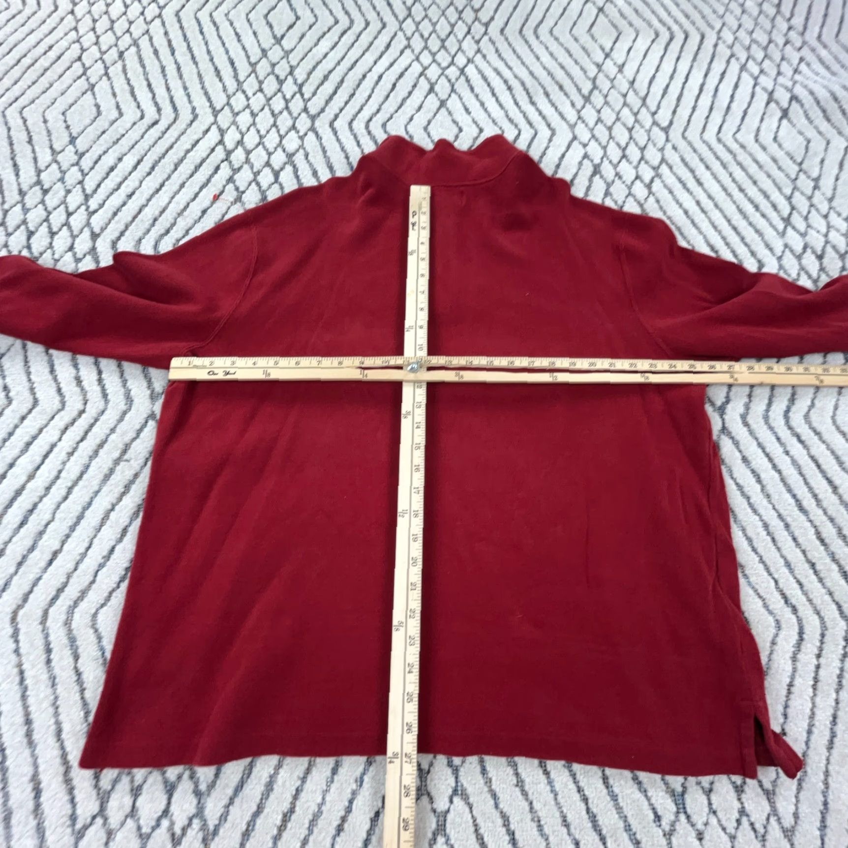 Polo Ralph Lauren VINTAGE Polo Ralph Lauren Sweater Men XXL Red Blue Pullover Quarter Zip Sweatshirt A69 Size US XXL / EU 58 / 5 - 6 Thumbnail
