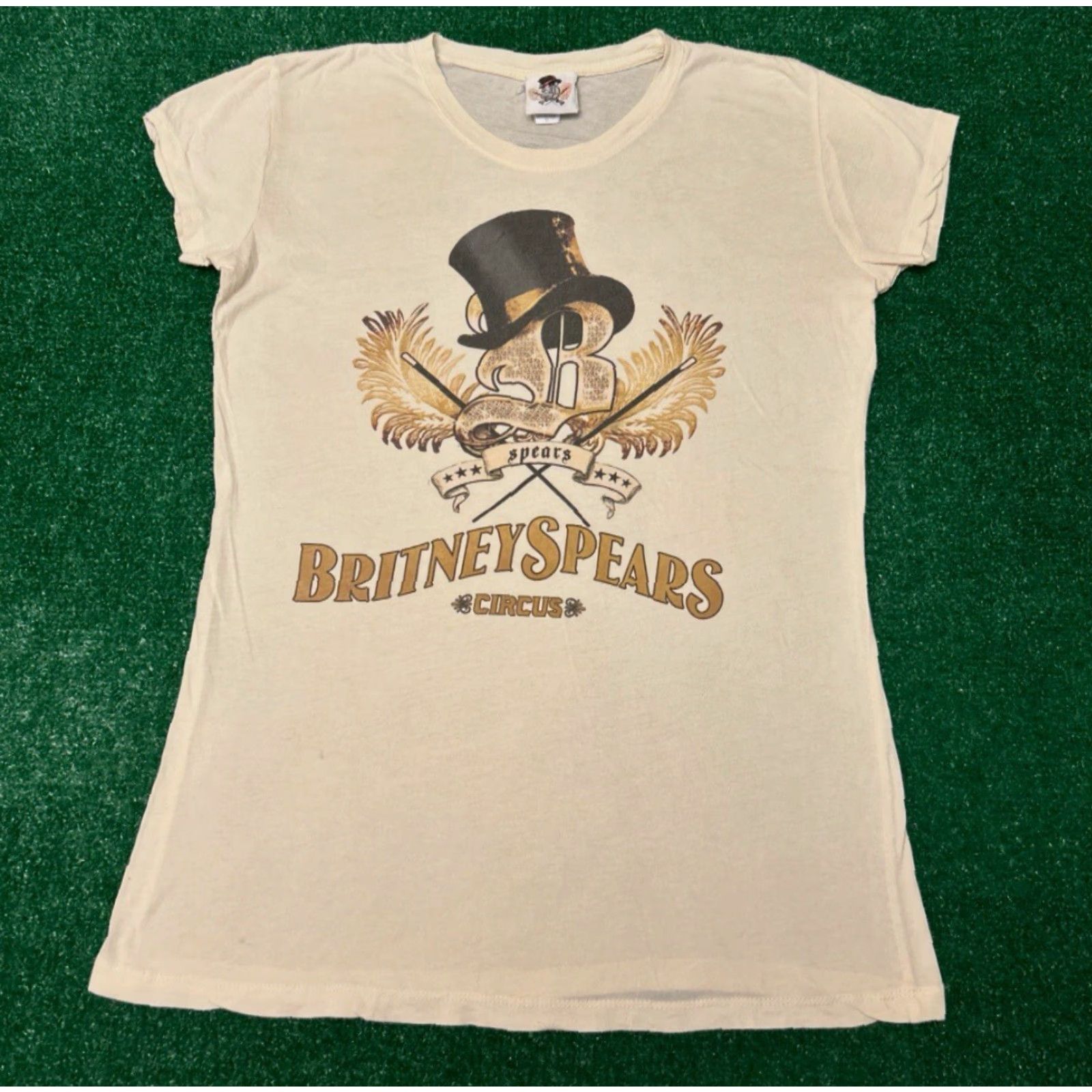 Vintage VINTAGE Britney Spears Circus Tour Concert Y2K VTG Shirt Women’s Size XL Beige Short Sleeve Pop Music 2009 Womens Size XL / US 12-14 / IT 48-50 - 5 Thumbnail