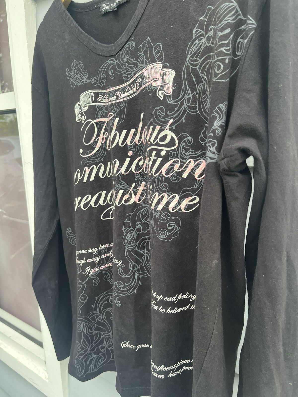 Japanese Brand For Tomorrow Japanese Poem Ifsixwasnine Style LongSleeve Tee Size US XXL / EU 58 / 5 - 2 Thumbnail