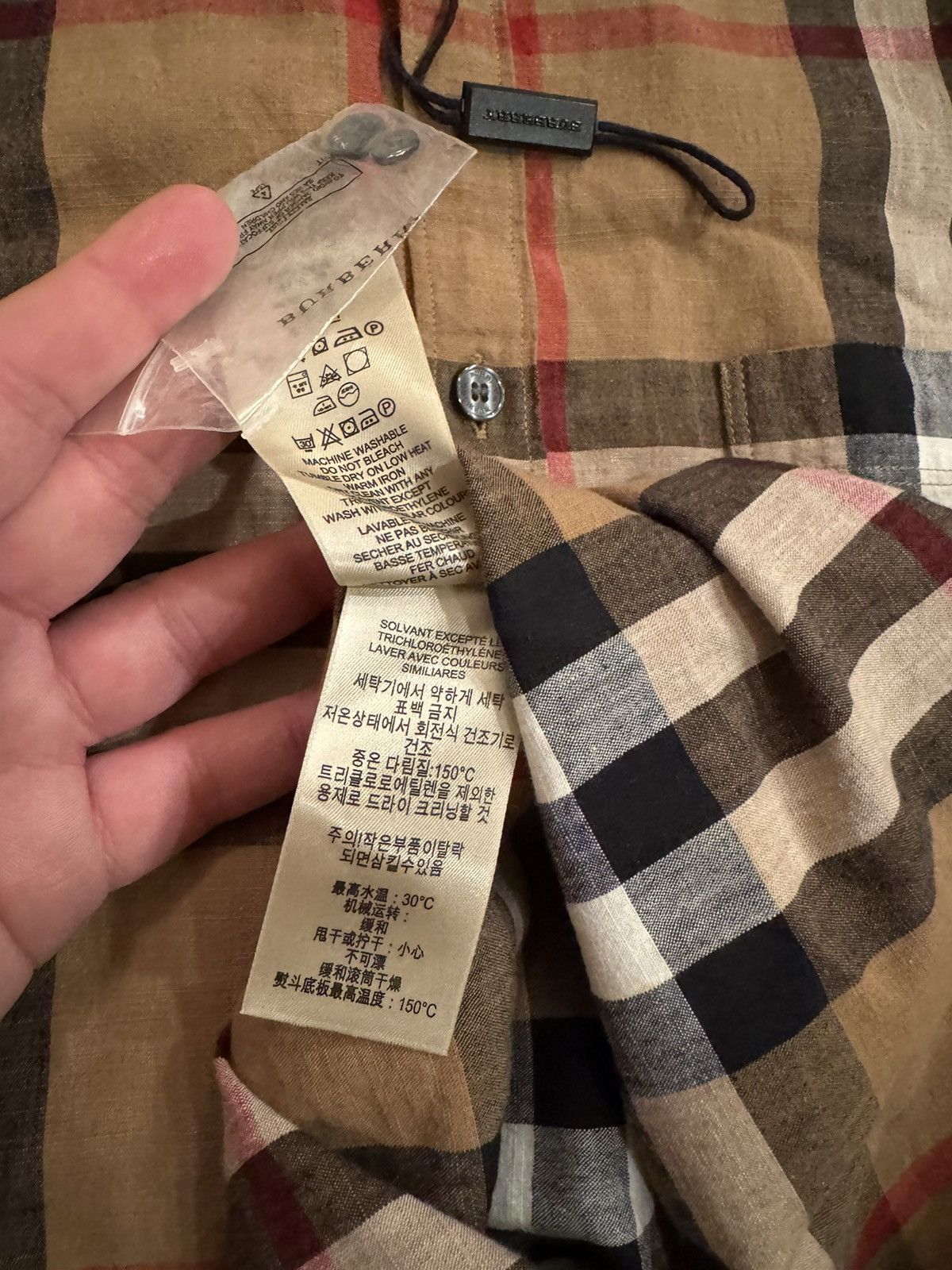 Burberry 🔥Burberry Brit Nova Check Linen Shirt/Nova Check Polo Shirt Size US M / EU 48-50 / 2 - 15 Thumbnail