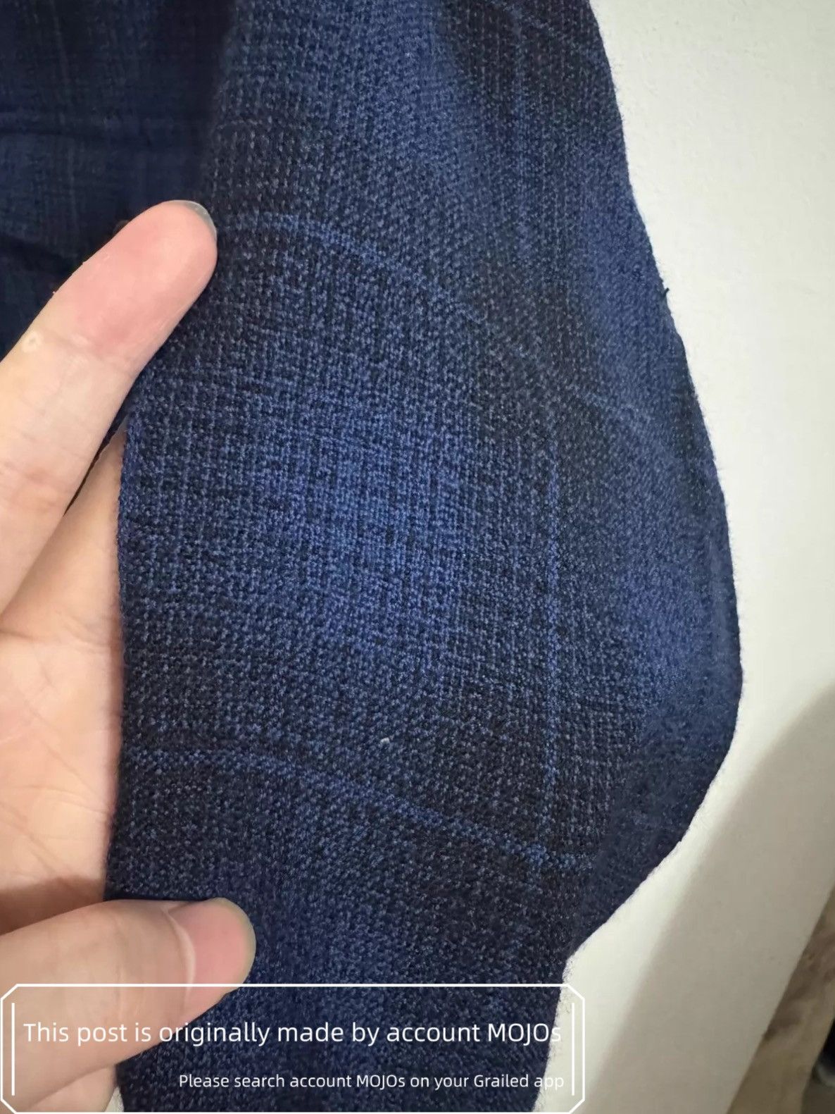 Saint Laurent Paris Sz S Saint Laurent Paris 16AW Dark Blue Plaid Shirt mojos113 Size US S / EU 44-46 / 1 - 4 Thumbnail