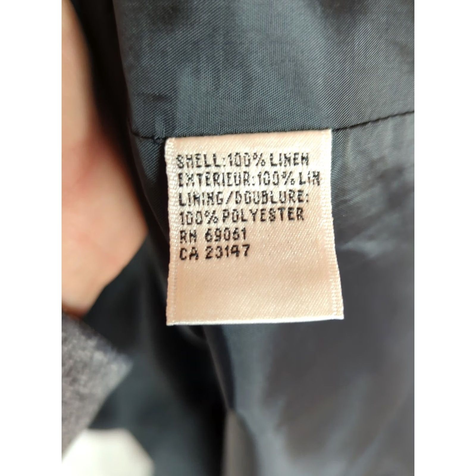 Talbots Vtg Talbots Maxi Dress Irish Linen Button Front Black Lagenlook Goth Short Sleeve Round Neck Tailored Casual Party/Cocktail Womens 16 Size XXL / US 16-18 / IT 52-54 - 5 Thumbnail