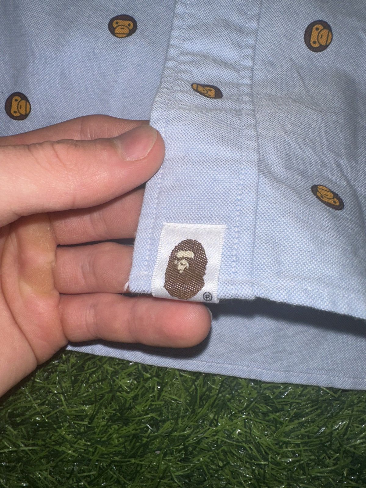 Bape Bape by a bathing ape baby milo collared shirt size Large Size US L / EU 52-54 / 3 - 6 Thumbnail