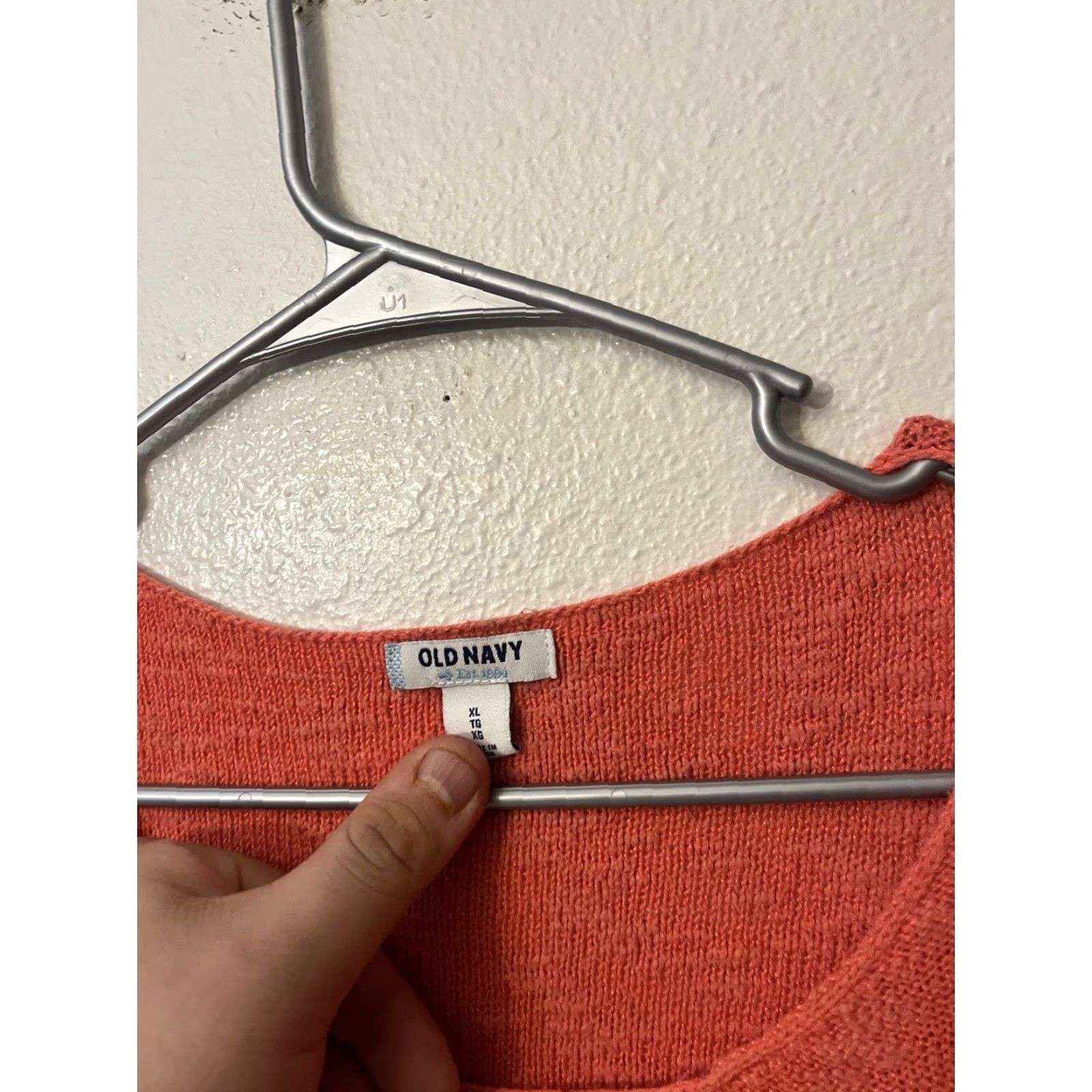Old Navy Old Navy Orange Knit Sweater Women’s Long Sleeve Size XL Pullover Casual Solid 3/4 Sleeve Regular Knit Size XL / US 12-14 / IT 48-50 - 3 Thumbnail