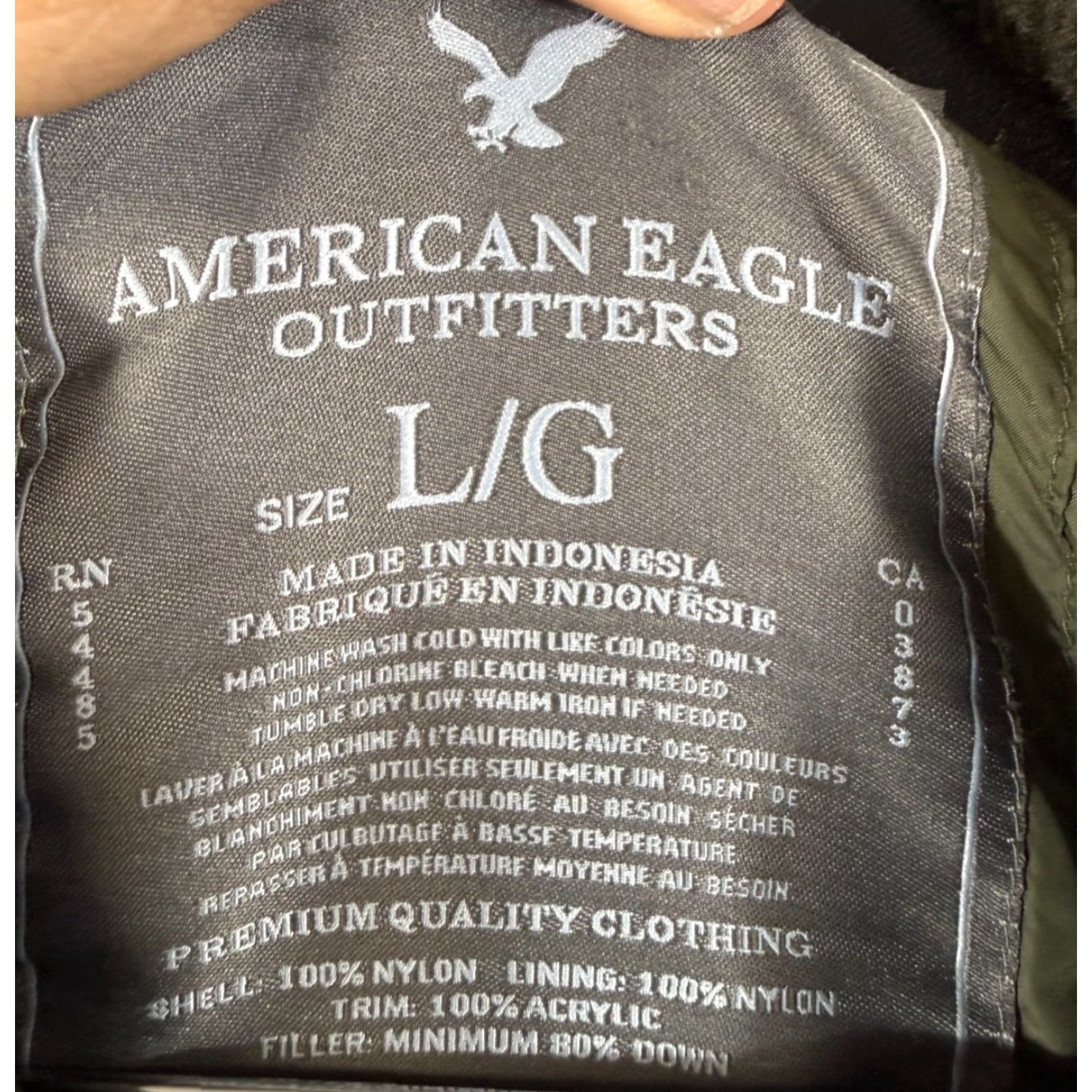 American Eagle Outfitters American Eagle Outfitters Vest Mens L Green Down Puffer Full Zip Lined Ribbed Hem Size US L / EU 52-54 / 3 - 5 Thumbnail