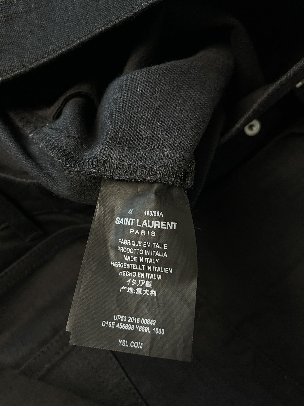 Saint Laurent Paris Saint Laurent Paris D02 Biker Denim Jeans Size US 33 - 6 Thumbnail