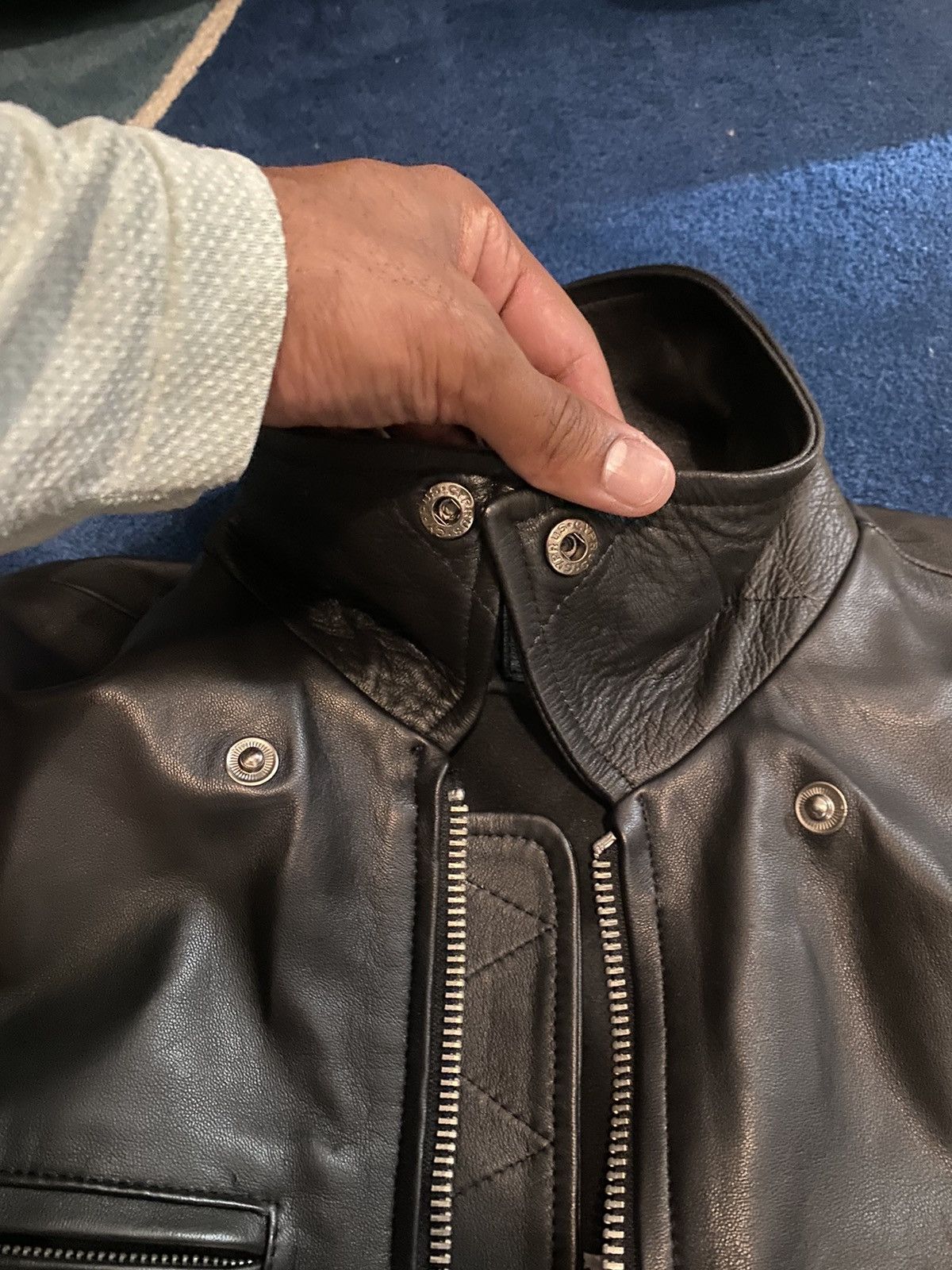 Japanese Brand Last Wolf - Rainier Moto Leather Jacket Size US L / EU 52-54 / 3 - 3 Thumbnail