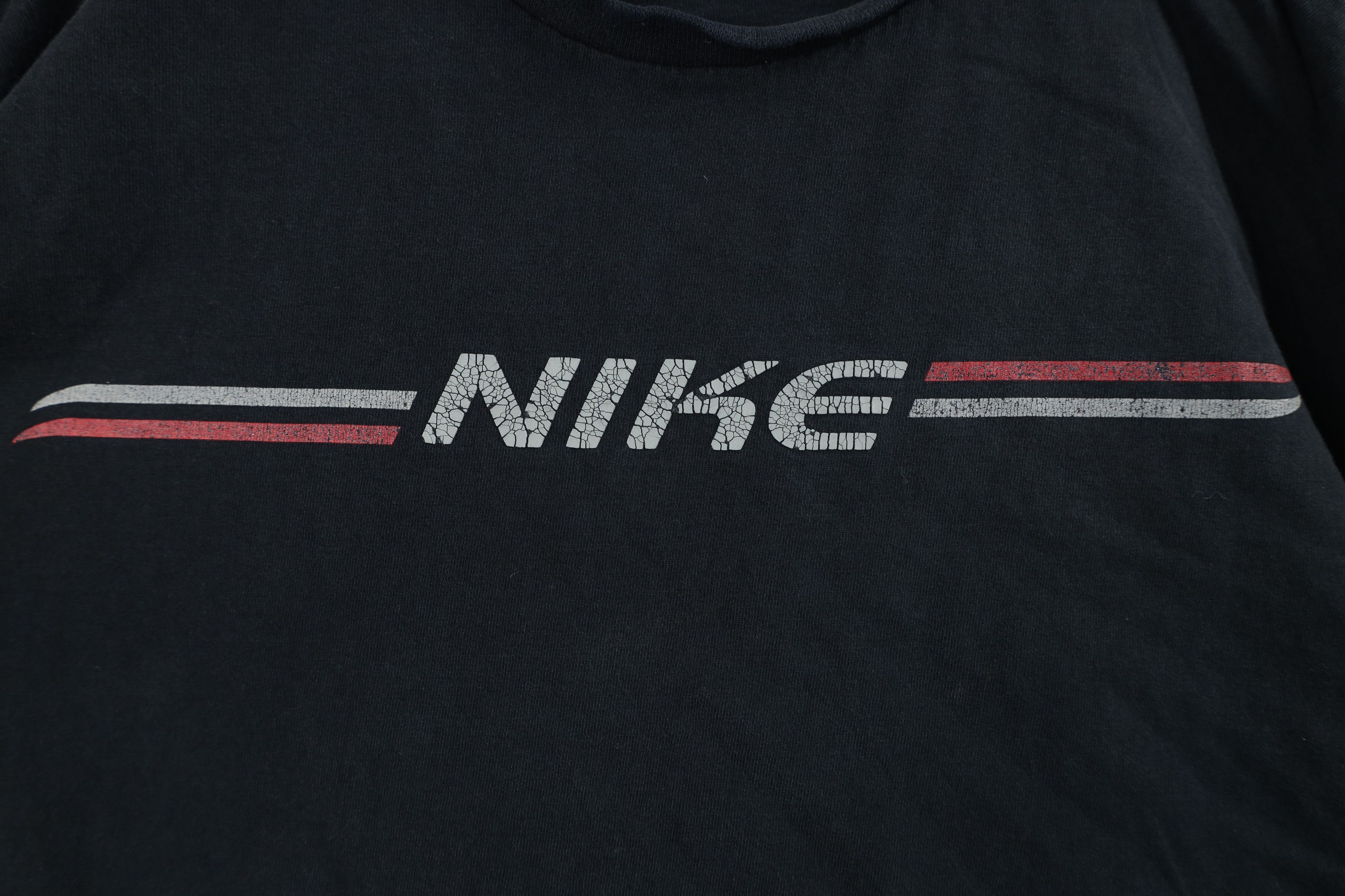 Nike Vintage 90s Y2K Nike Scott Mini Swoosh Long Sleeve T-Shirt Size US XL / EU 56 / 4 - 4 Thumbnail