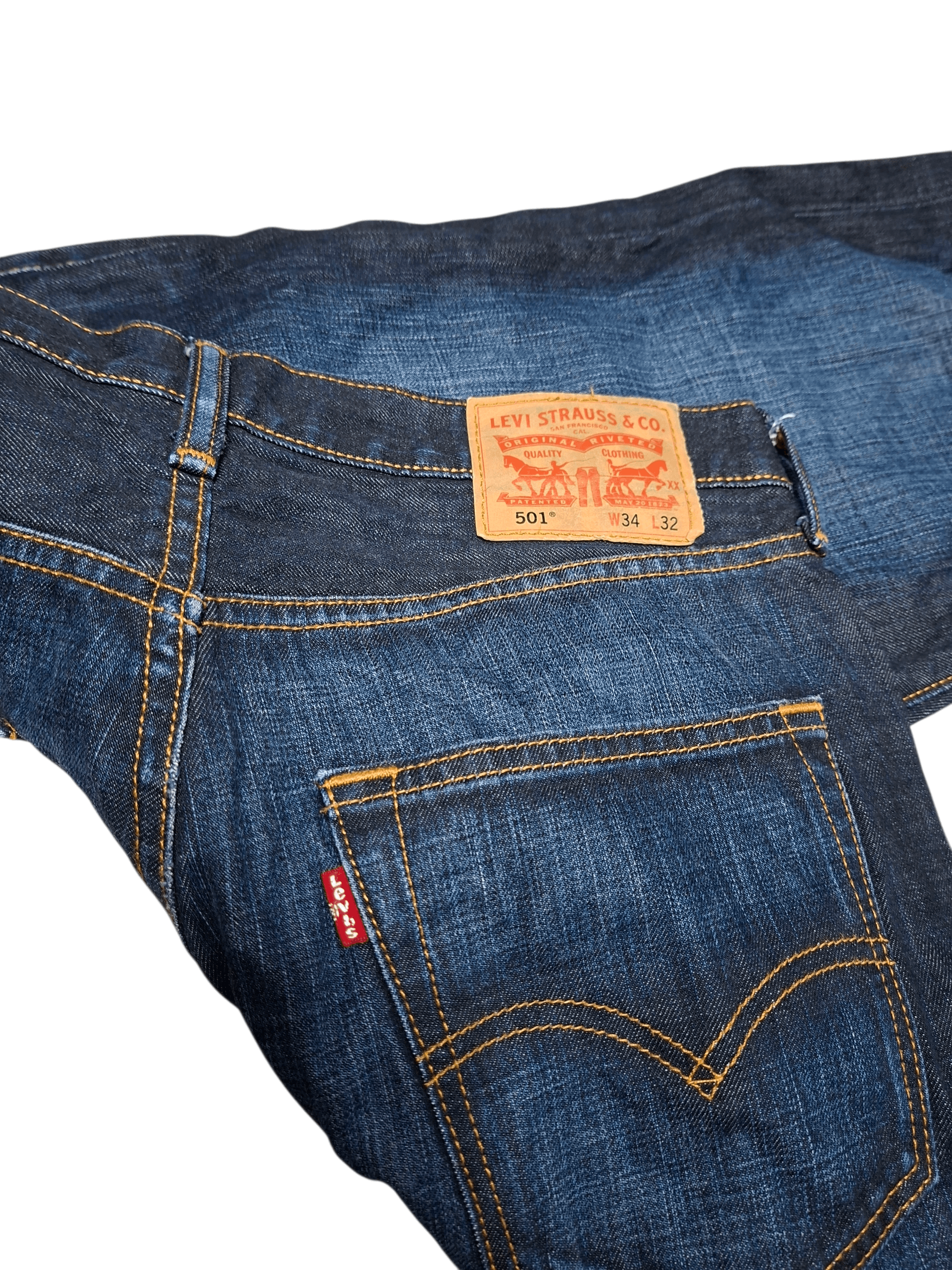 Levi's LEVIS 501 VINTAGE W34 L32 JEANS DENIM Size US 34 / EU 50 - 4 Thumbnail