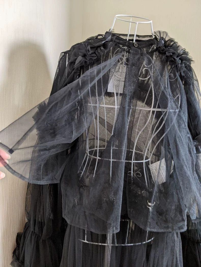 Comme des Garcons Comme des Garcons Black vintage yarn blouse Size M / US 6-8 / IT 42-44 - 4 Thumbnail