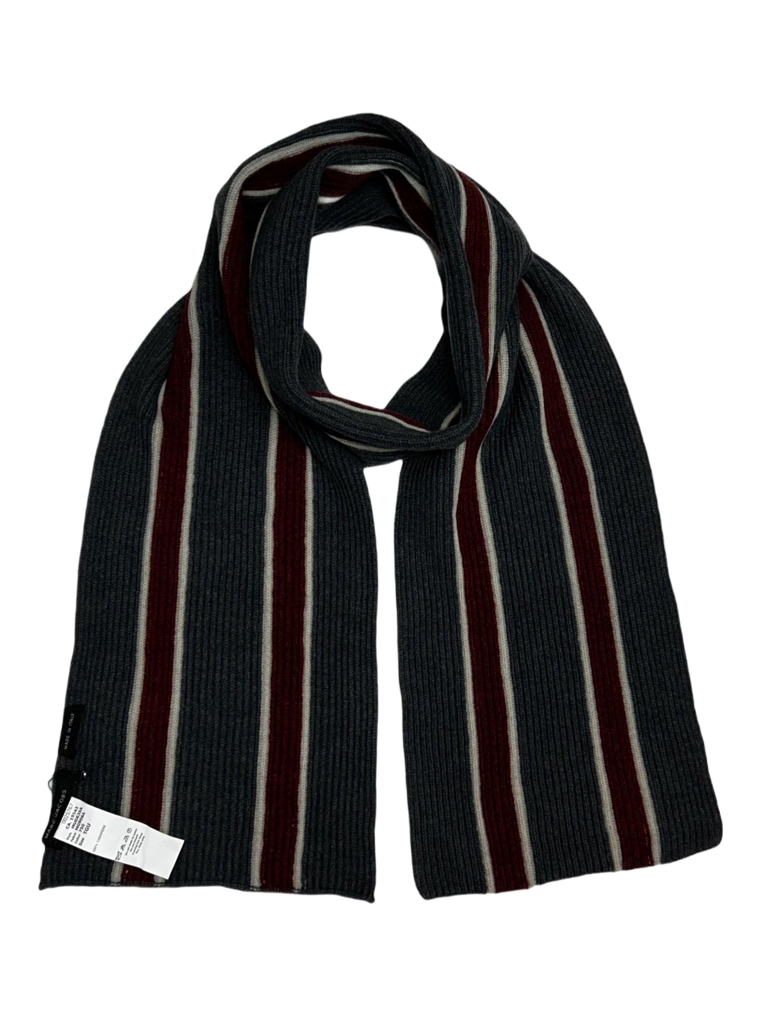 Marc Jacobs Marc Jacobs Collegiate Multi Colour Striped Wool Scarf Size ONE SIZE - 3 Thumbnail