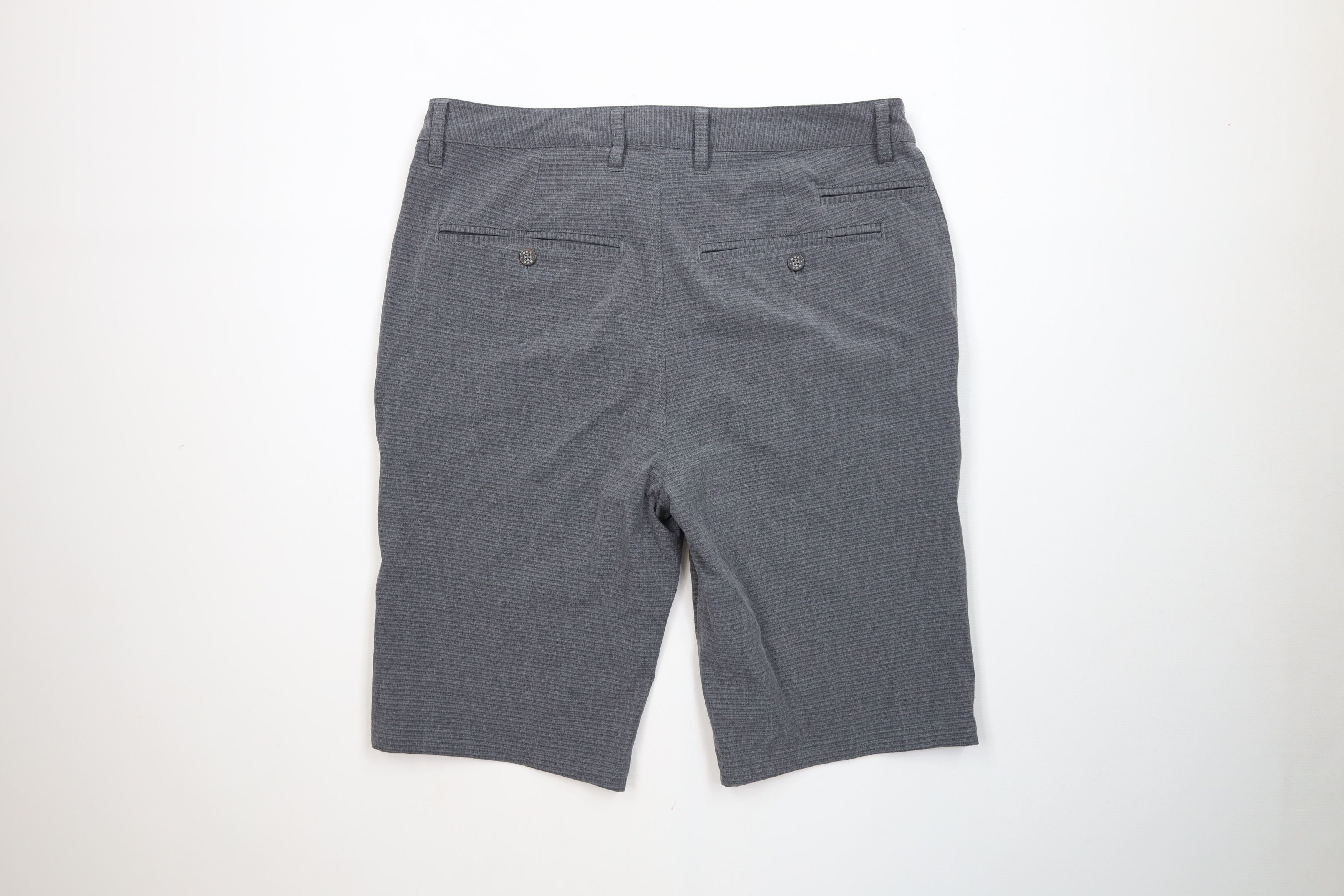 Vintage Buckle BKE Striped Stretch Standard Fit Hybrid Shorts Gray Size US 32 / EU 48 - 9 Thumbnail