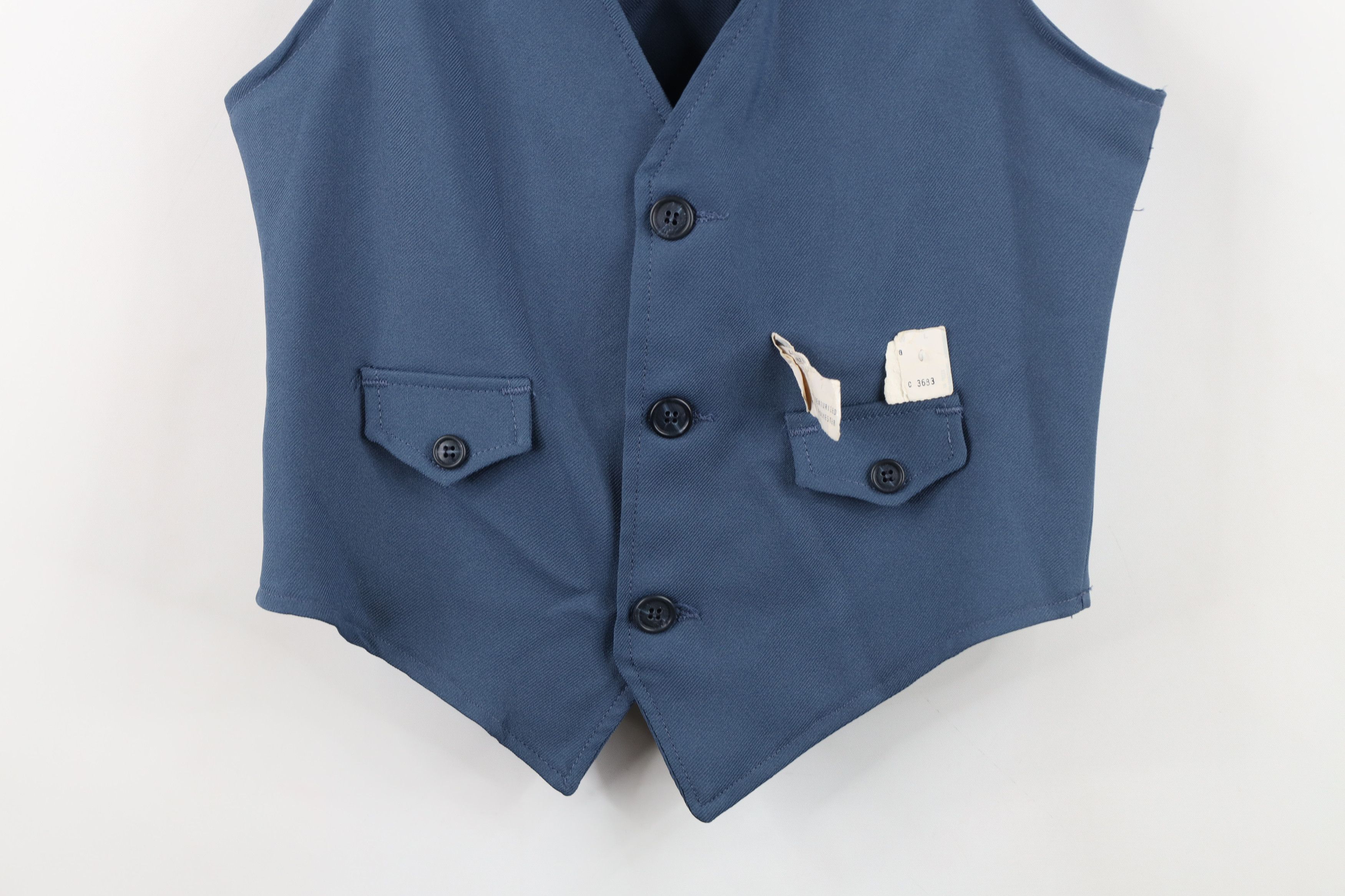 Vintage Deadstock Vintage 60s Streetwear Vest Jacket Blue USA Size US S / EU 44-46 / 1 - 3 Thumbnail