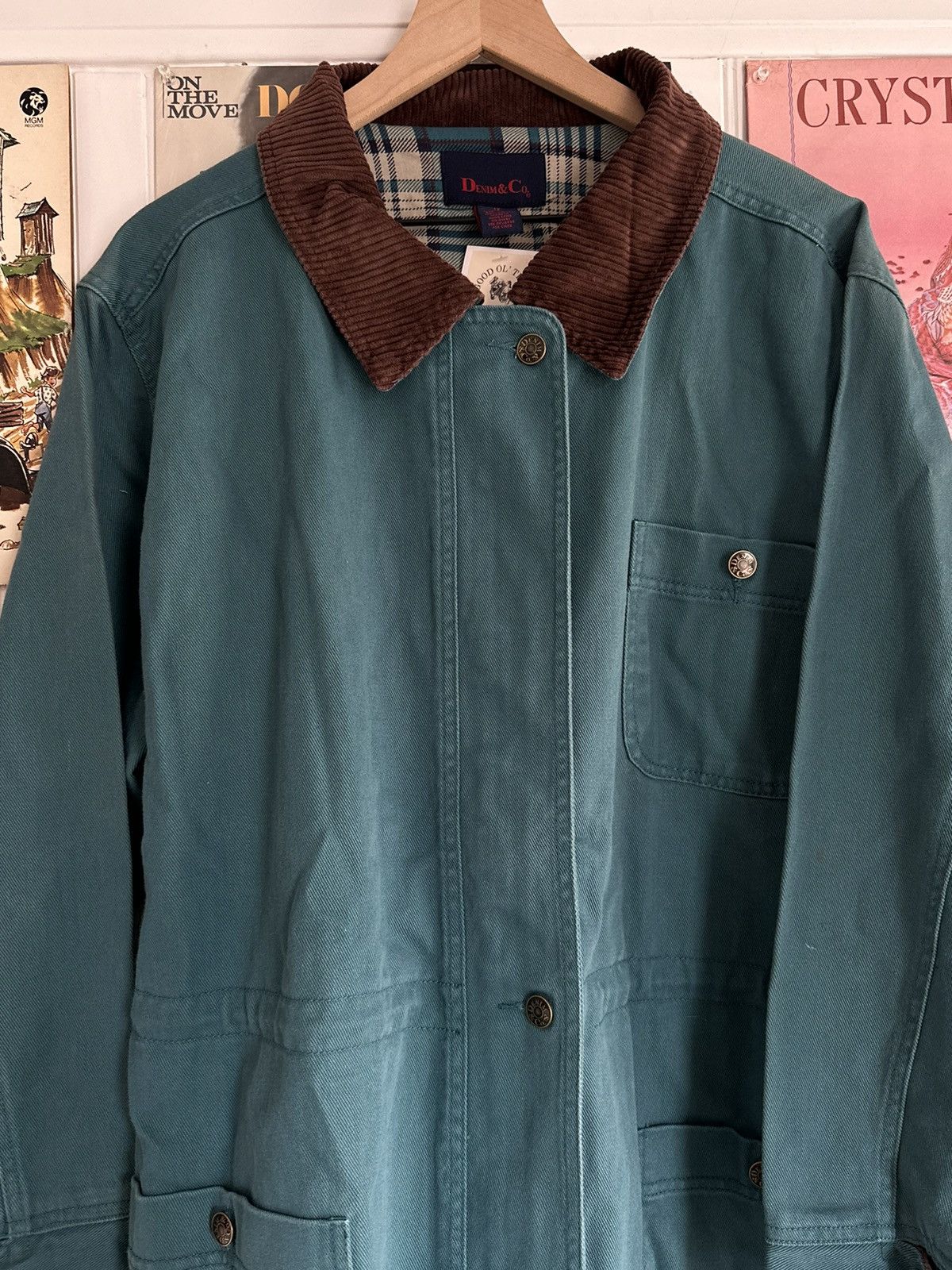 Denim & Co. Denim & Co. teal corduroy collar jacket Size US XL / EU 56 / 4 - 2 Thumbnail