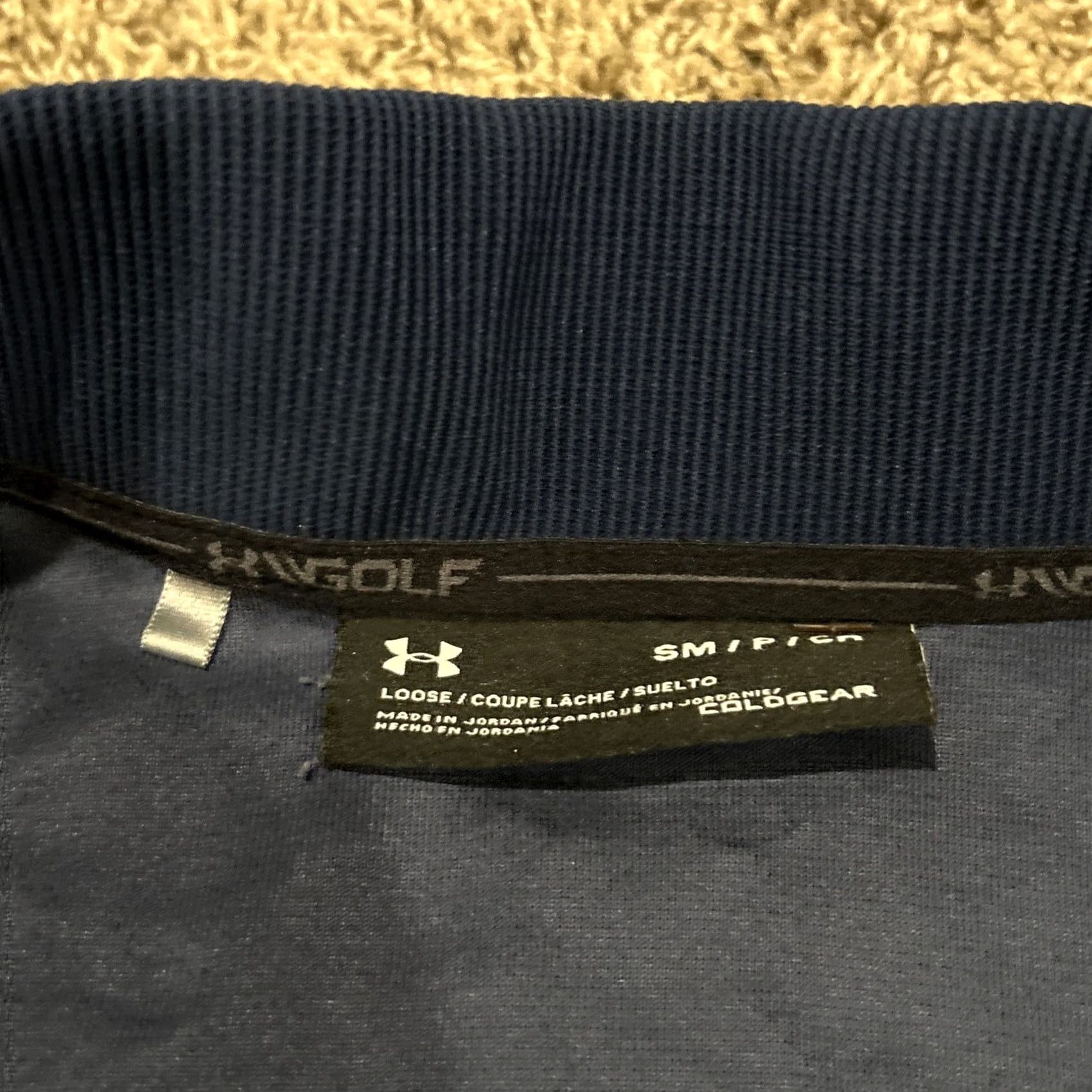 Under Armour Under Armour Golf Cold gear Men's S Navy Blue Lightweight Pullover Size US S / EU 44-46 / 1 - 2 Thumbnail