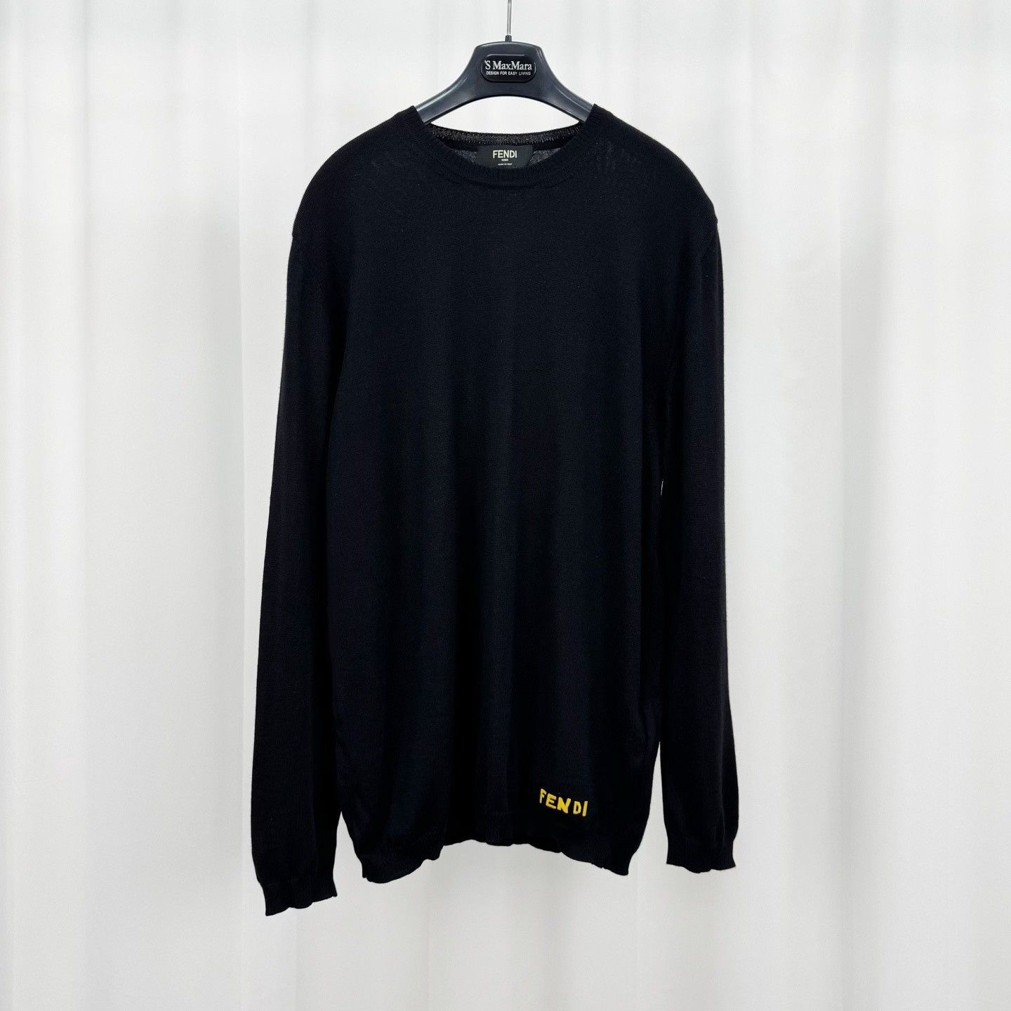 Fendi Fendi Embroidered Monster Wool Knit Sweater Size US L / EU 52-54 / 3 - 1 Thumbnail