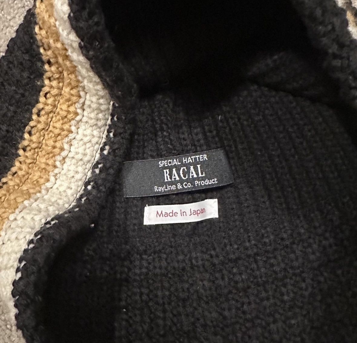 Japanese Brand Racal Hatter Tokyo Black Beanie Size ONE SIZE - 2 Thumbnail