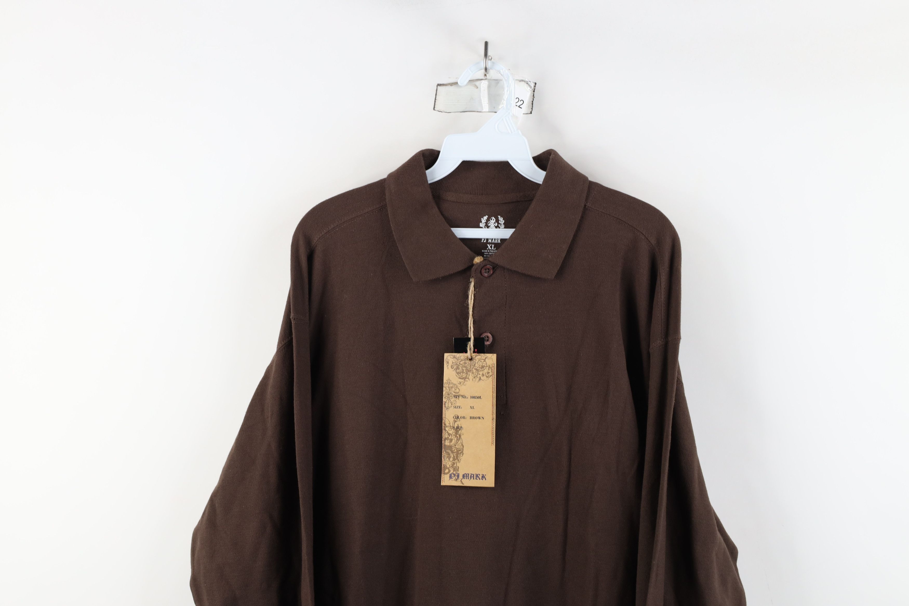 Vintage Deadstock Vintage Y2K Streetwear Long Sleeve Polo Shirt Size US XL / EU 56 / 4 - 2 Thumbnail