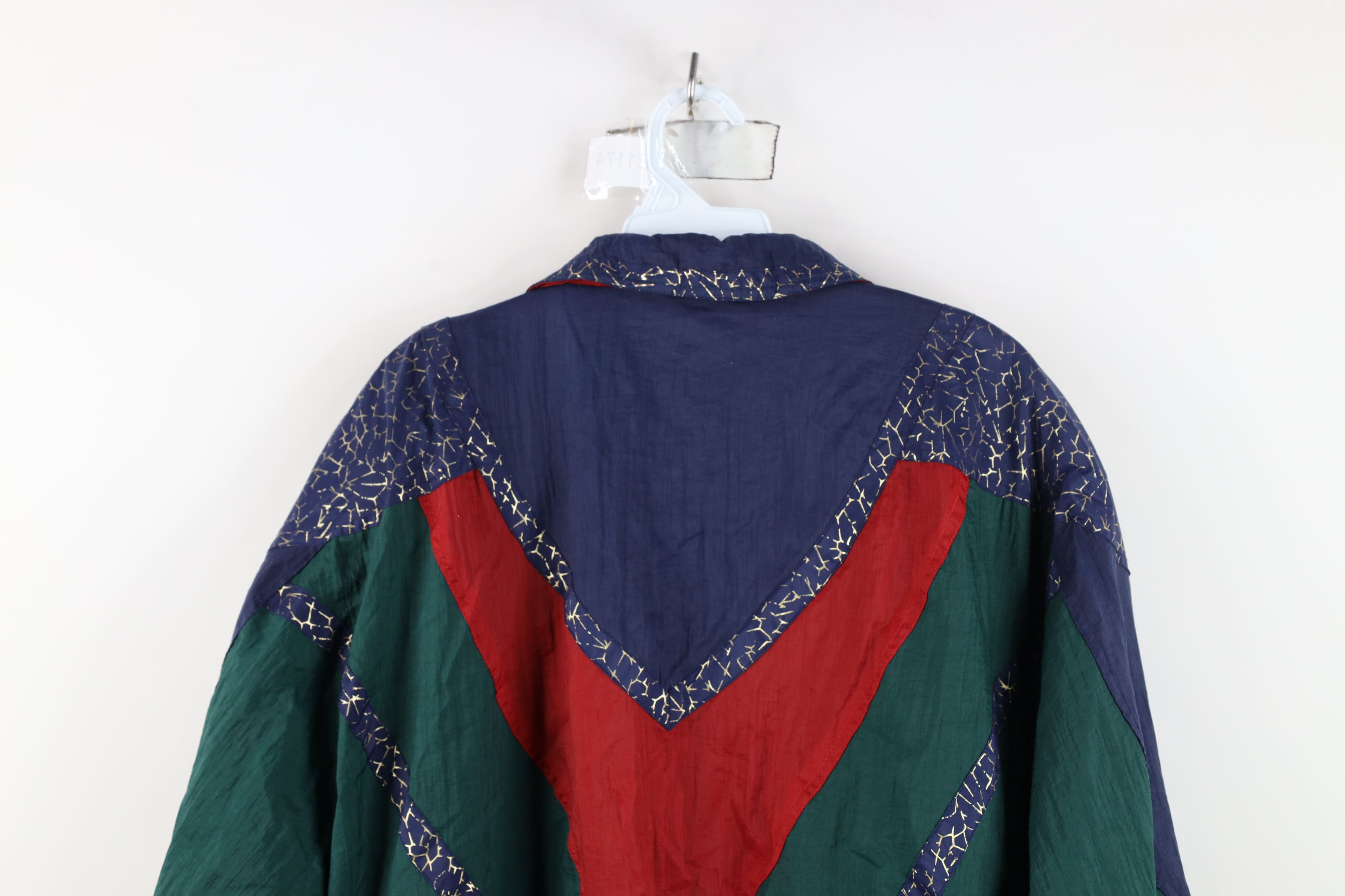 Vintage Vintage 90s Streetwear Block Metallic Windbreaker Jacket Size M / US 6-8 / IT 42-44 - 12 Thumbnail