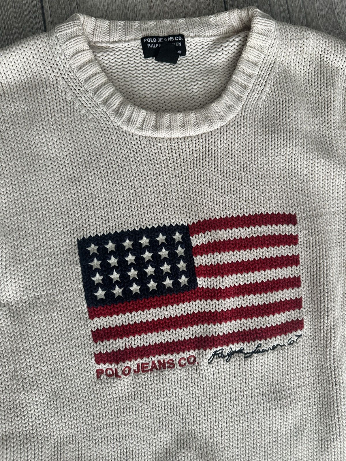 Polo Ralph Lauren Polo Ralph Lauren Iconic Flag Sweater Size US L / EU 52-54 / 3 - 2 Thumbnail