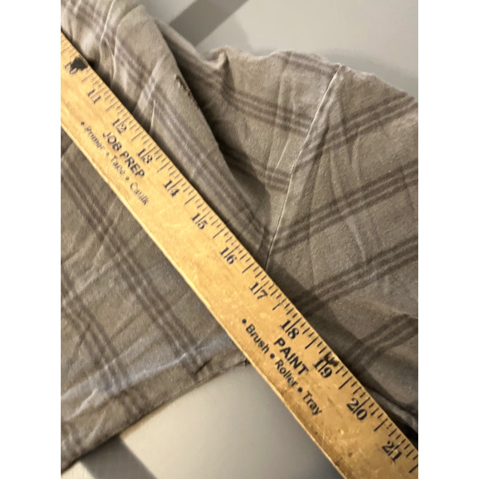 RVCA VINTAGE RVCA Hooded Shirt Mens Gray Striped Pullover Long Sleeve Regular Fit Cotton Blend Outdoor Size US S / EU 44-46 / 1 - 5 Thumbnail