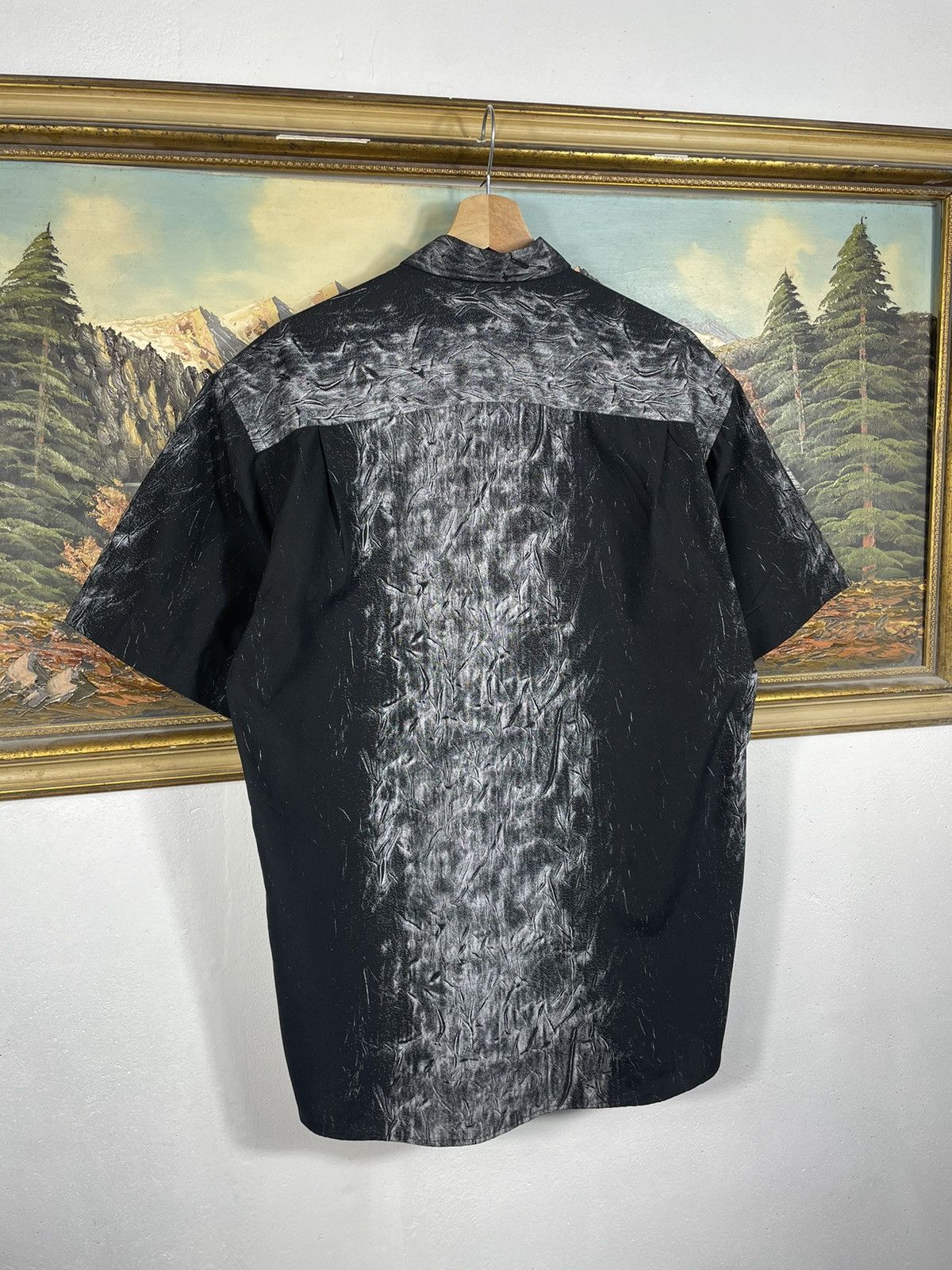 Diesel × Vintage Diesel Vintsge Y2k Black Shirt Avant Garde Opium Affliction Size US L / EU 52-54 / 3 - 9 Thumbnail