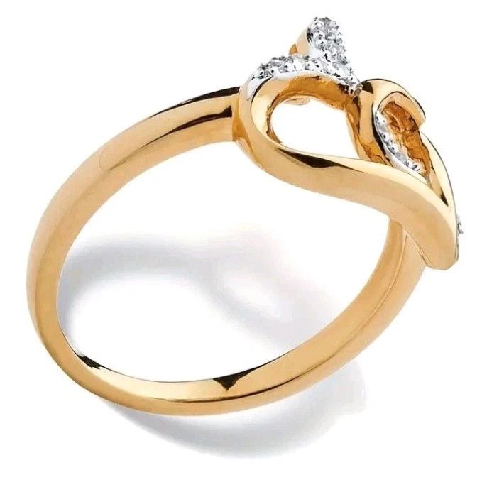 Other Double Heart Cubic Zirconia Ring Size 8 Size ONE SIZE - 2 Thumbnail