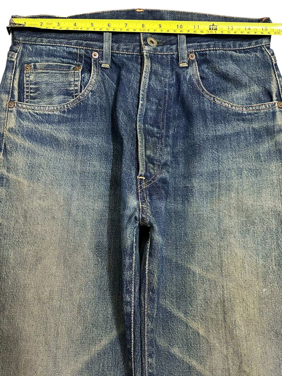 Japanese Brand Vintage Japan Post O’All Selvedge Mud Wash Style Jeans Size US 30 / EU 46 - 13 Thumbnail