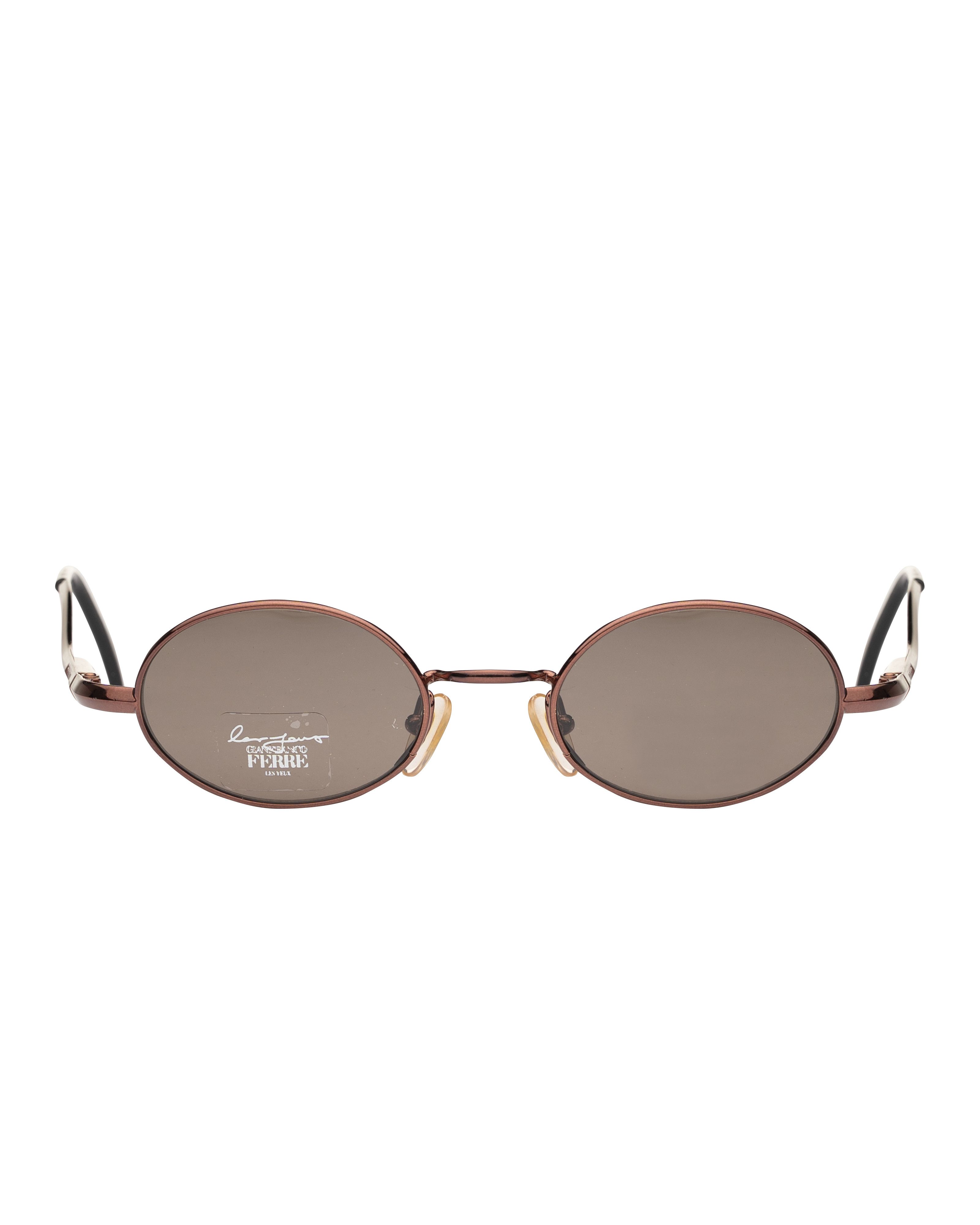 Gianfranco Ferre Gianfranco Ferre '90s Brown Bent Temples Oval Sunglasses Size ONE SIZE - 2 Thumbnail