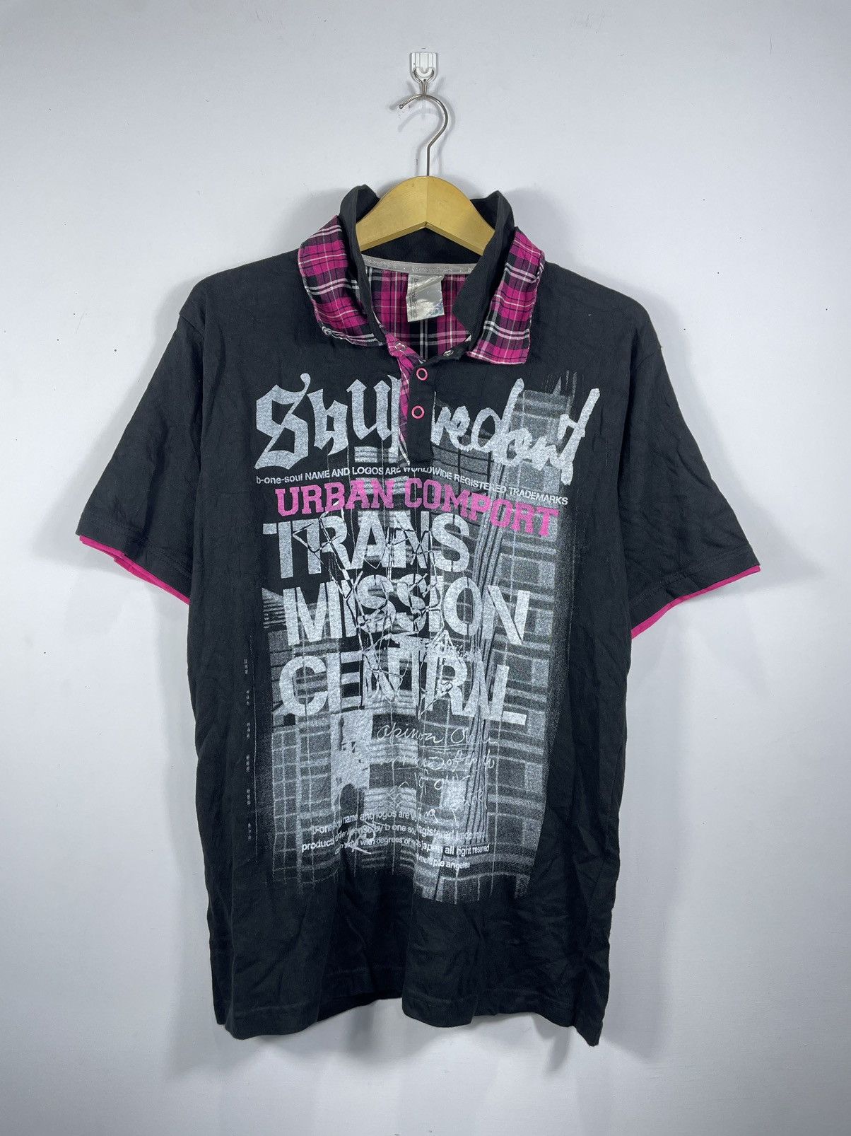 If Six Was Nine × Japanese Brand × Vintage DOUBLE LAYER Poem b-one soul Poloshirt Size US L / EU 52-54 / 3 - 2 Thumbnail